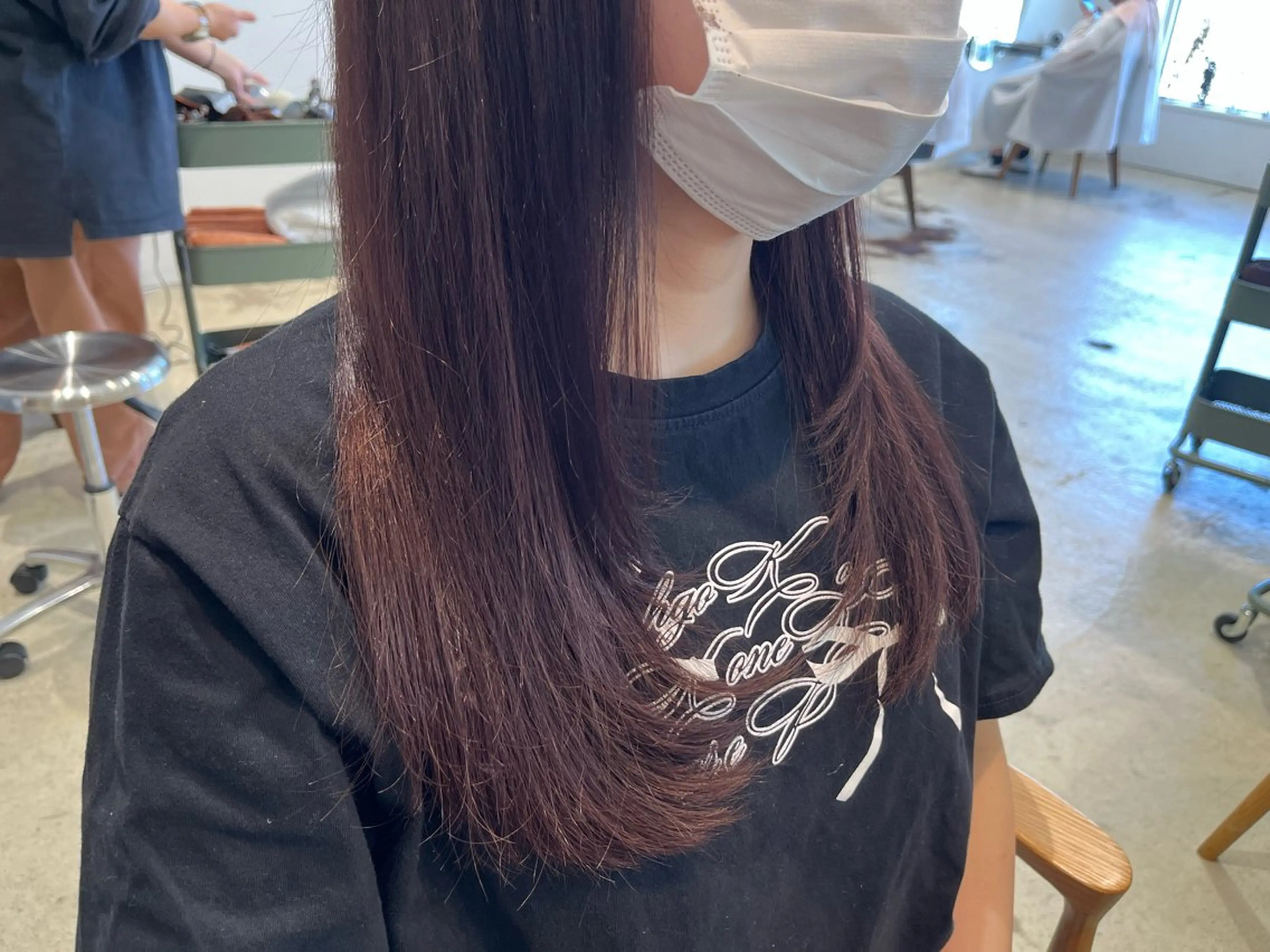 ロング 顔まわりレイヤー 顔周りカット レイヤーカット Gigi宇都宮所属・yunica/鶴田 miyu🍀のヘアスタイル