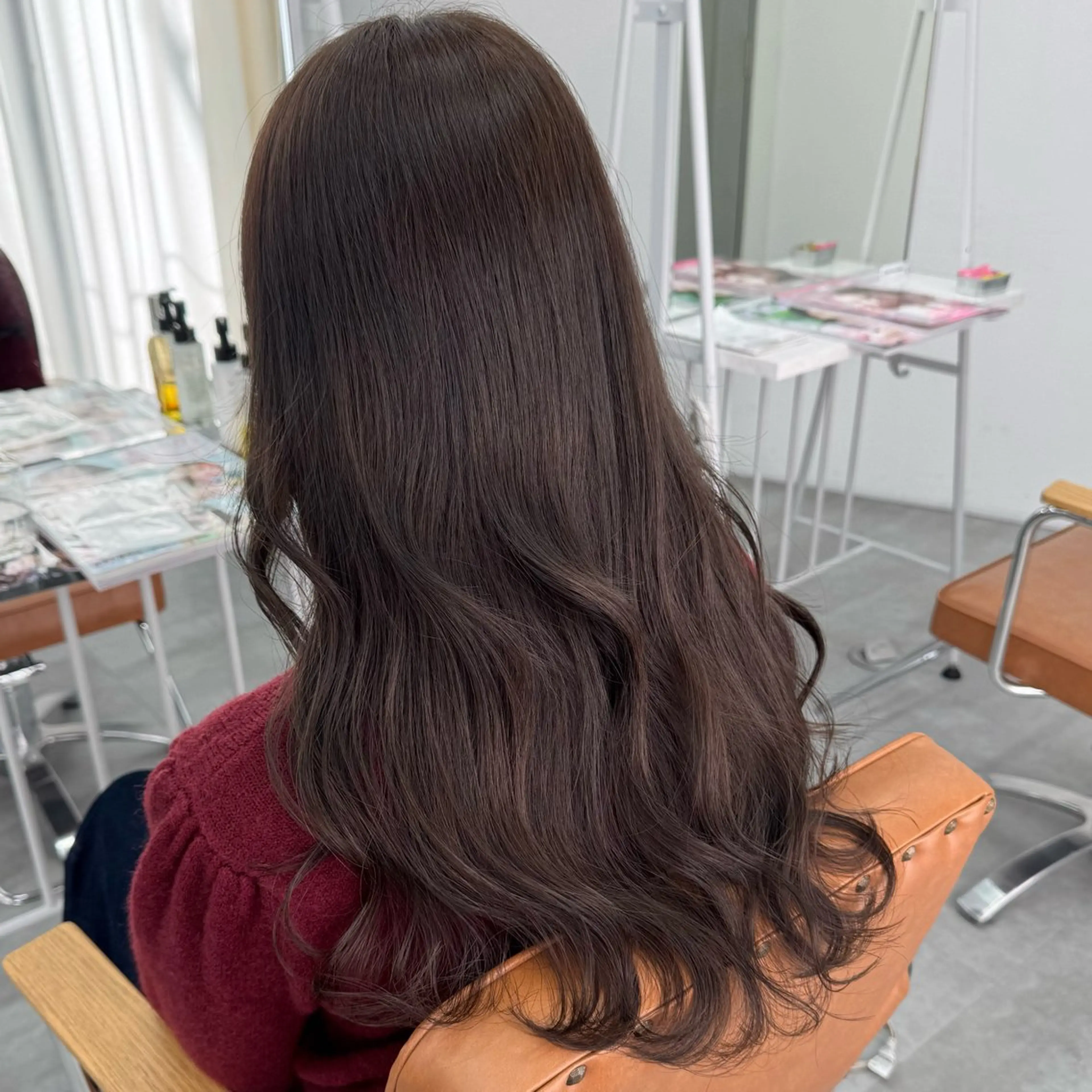 ロング カラー ヘアアレンジ ヘアカラー ブリーチなしカラー /ベージュ/安形翔のヘアスタイル