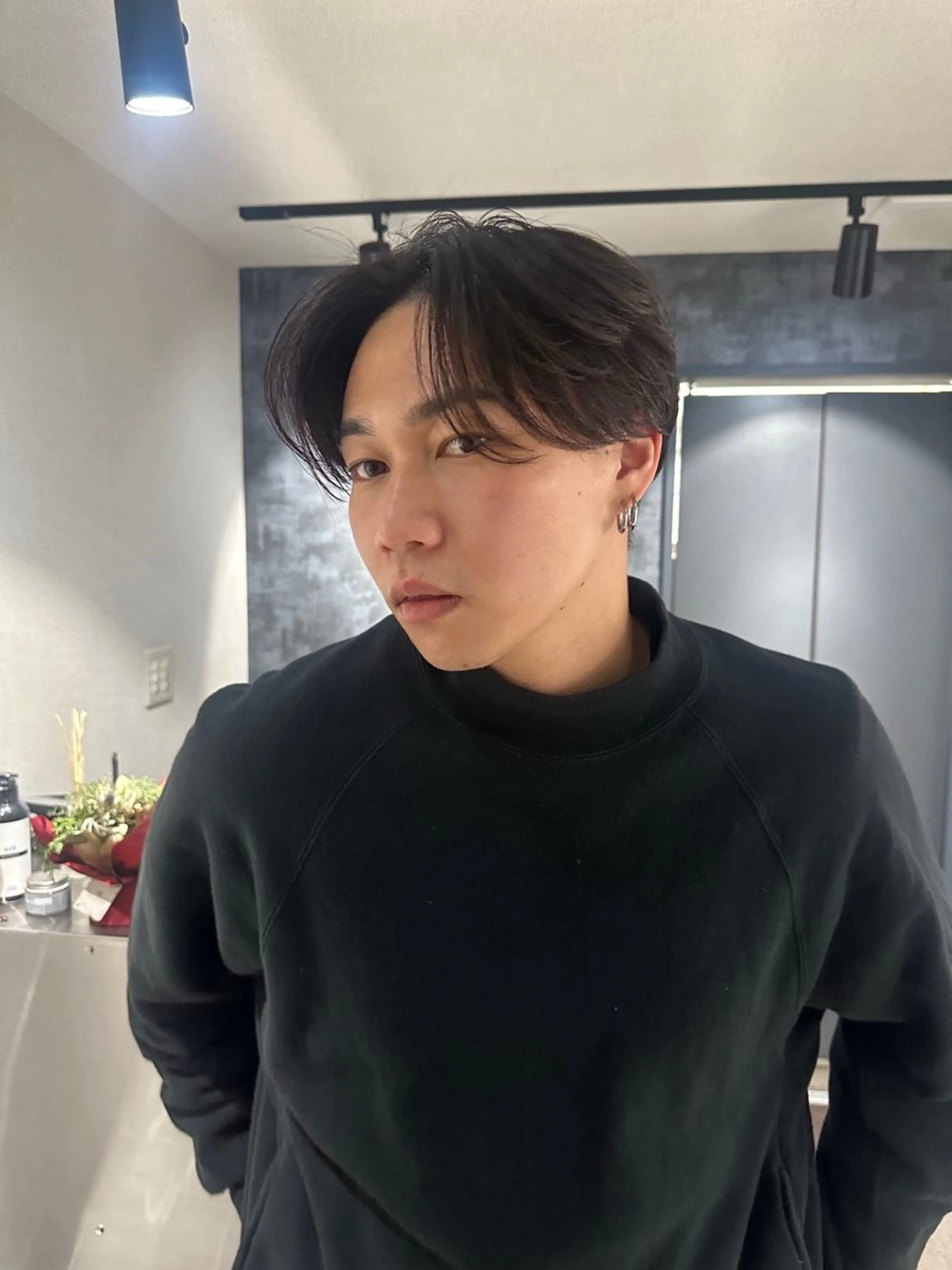 ミディアム メンズ センターパート SALOWIN 原宿 iori所属・💈センターパート パーマ特化💈雄太のヘアスタイル