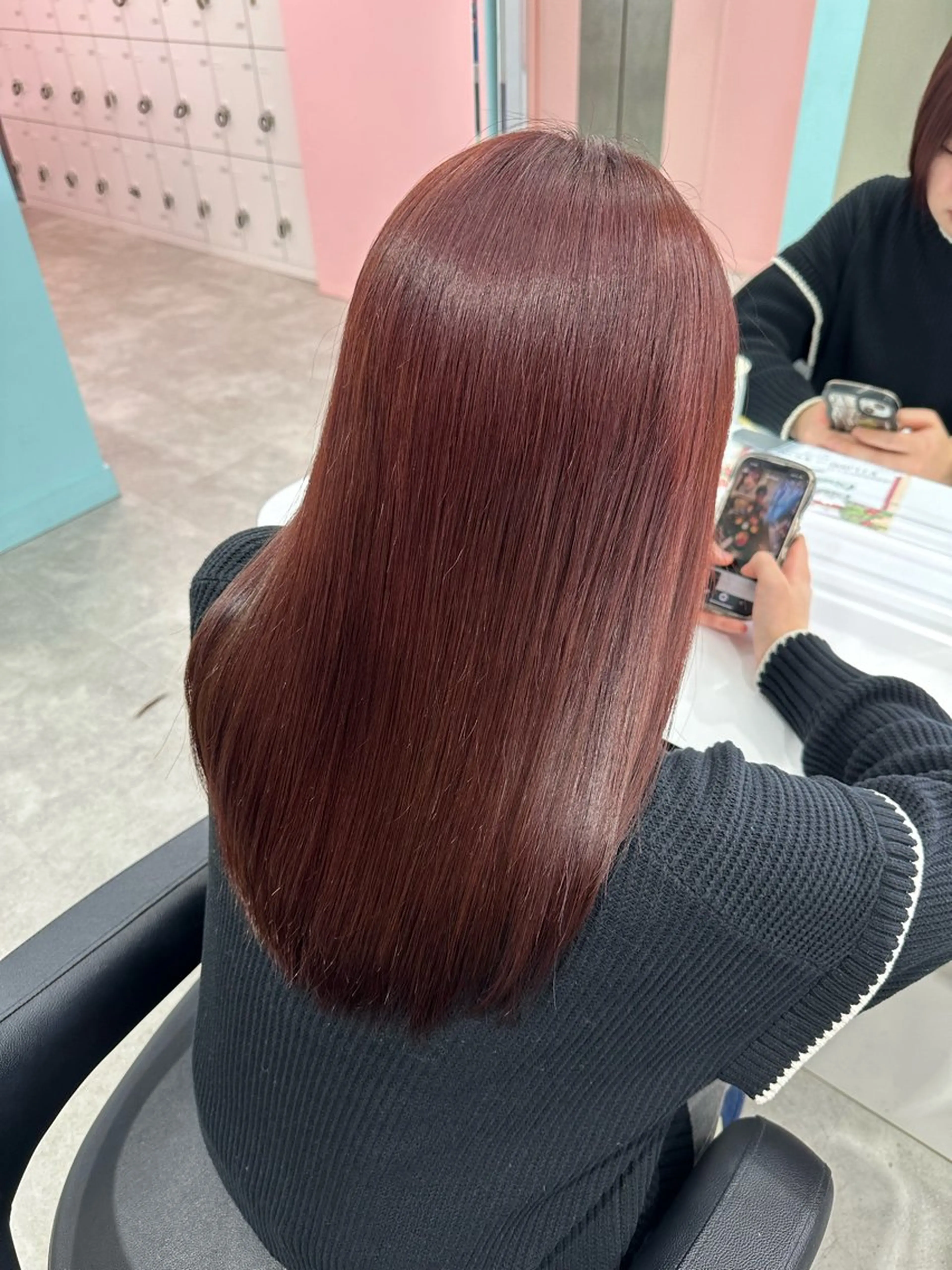 ロング カラー カット ヘアカラー 🍒ワイン系 ウルフカット🍒拓未のヘアスタイル