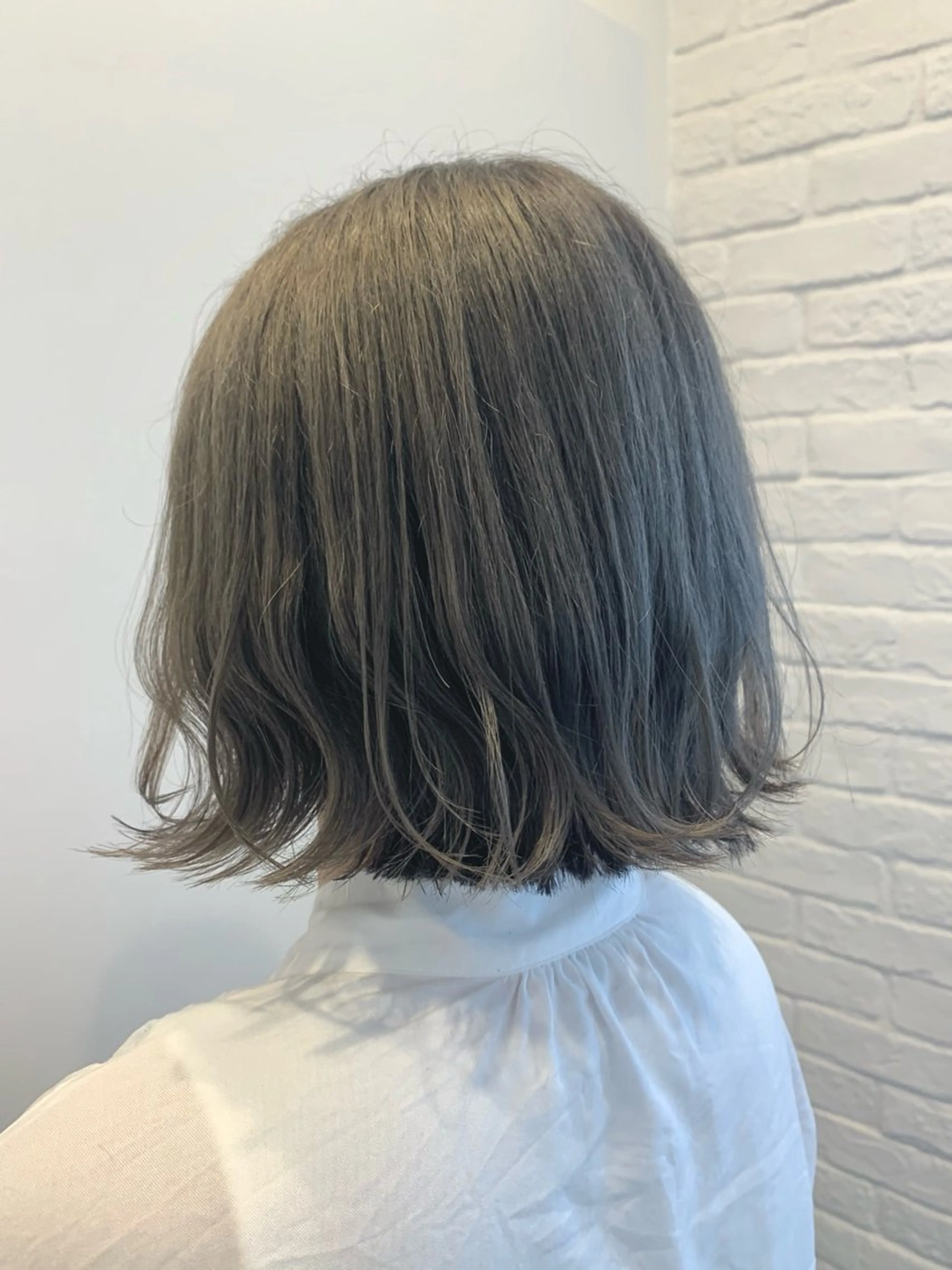 ミディアム カラー ヘアカラー トリートメント Rapport ラポールのヘアスタイル