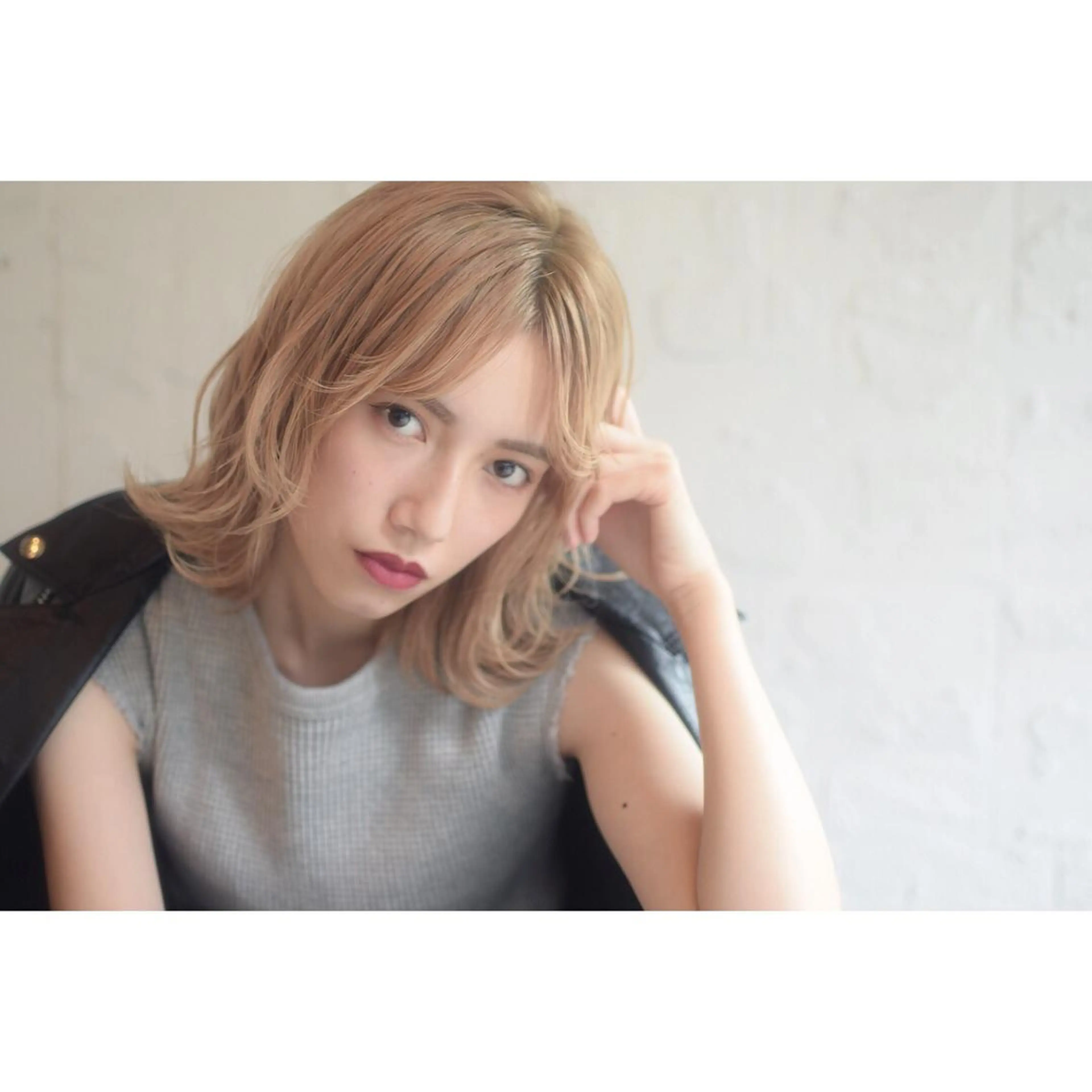 ミディアム カラー カット ヘアカラー トリートメント 嶋佐 昌大 シマサマオのヘアスタイル