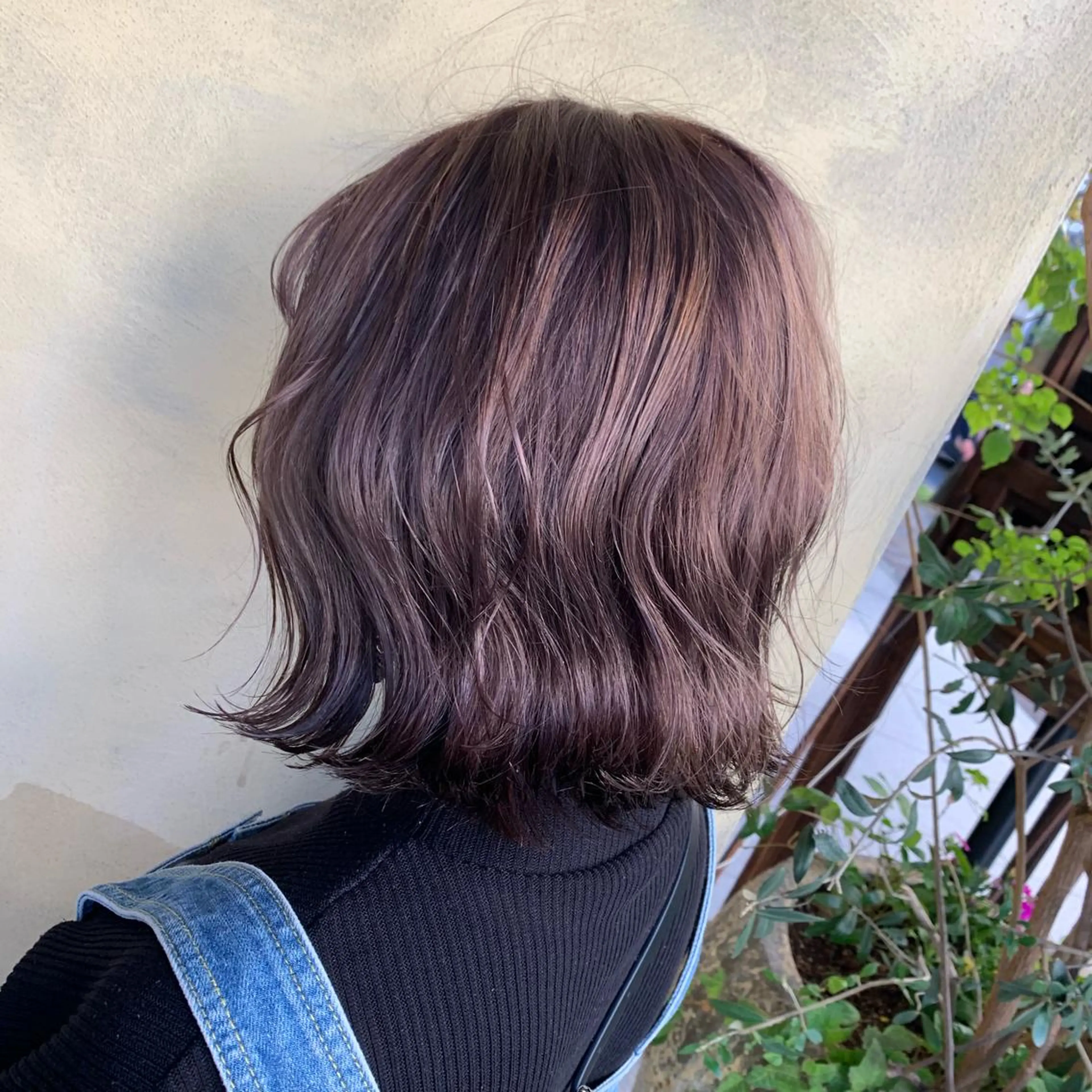 カラー アッシュ ラベンダーカラー ラベンダーアッシュ ボブ ヘアカラー メンズ指名no'1 佐藤　亘のヘアスタイル