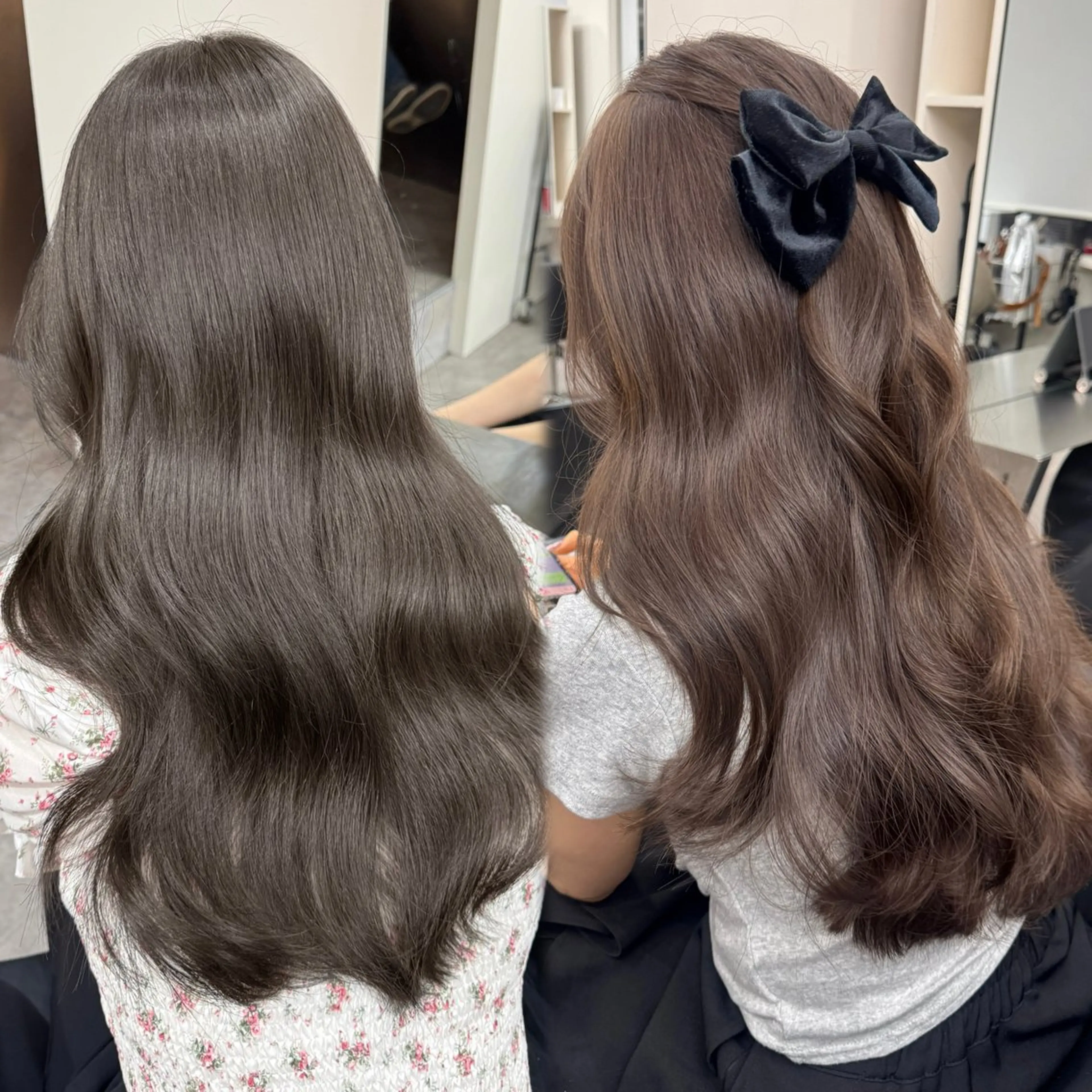 ロング カラー ヘアカラー トリートメント 🎀髪質改善×韓国レ イヤー×透明感/米田のヘアスタイル