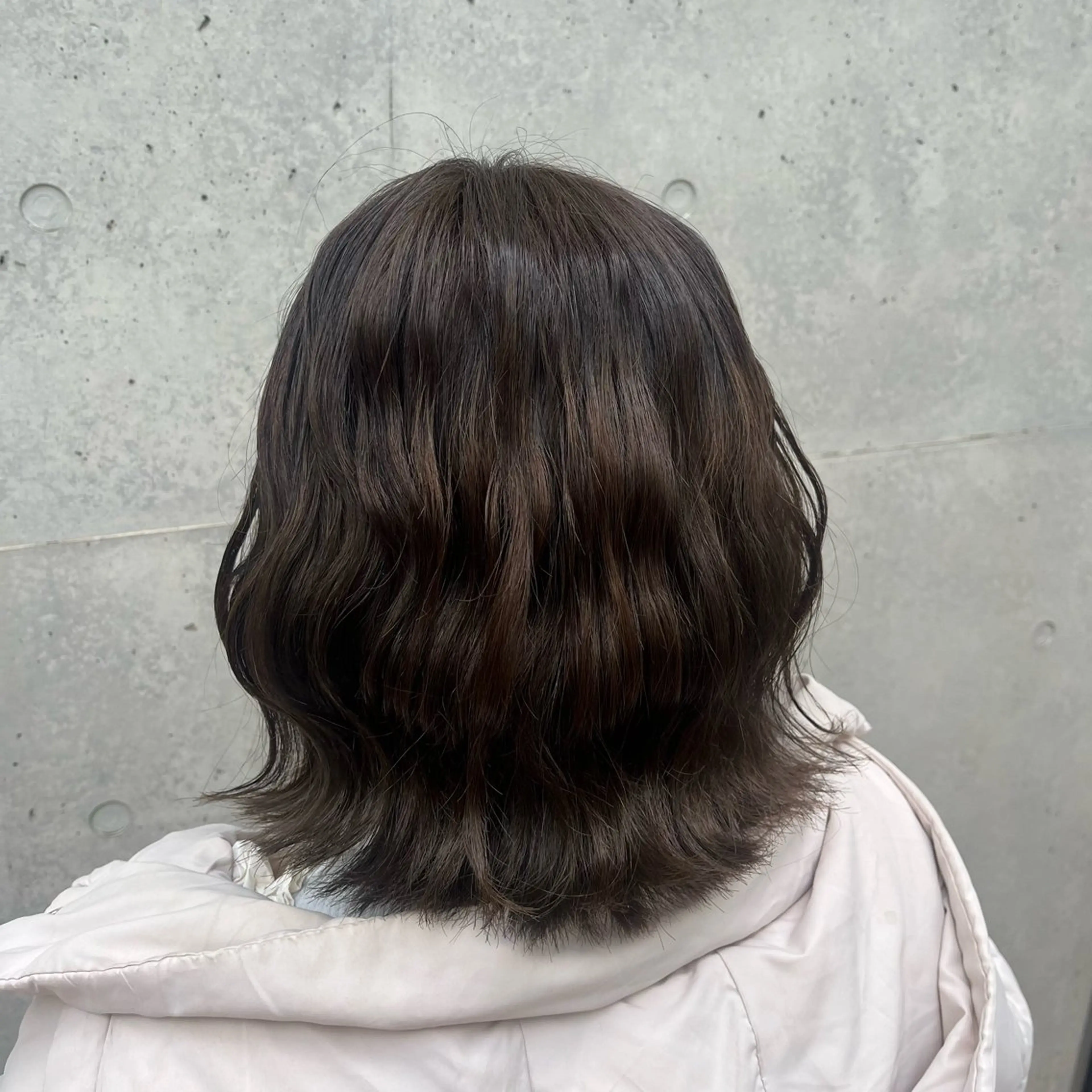 ミディアム 外ハネヘア ヘアセット なかじま ささらのヘアスタイル
