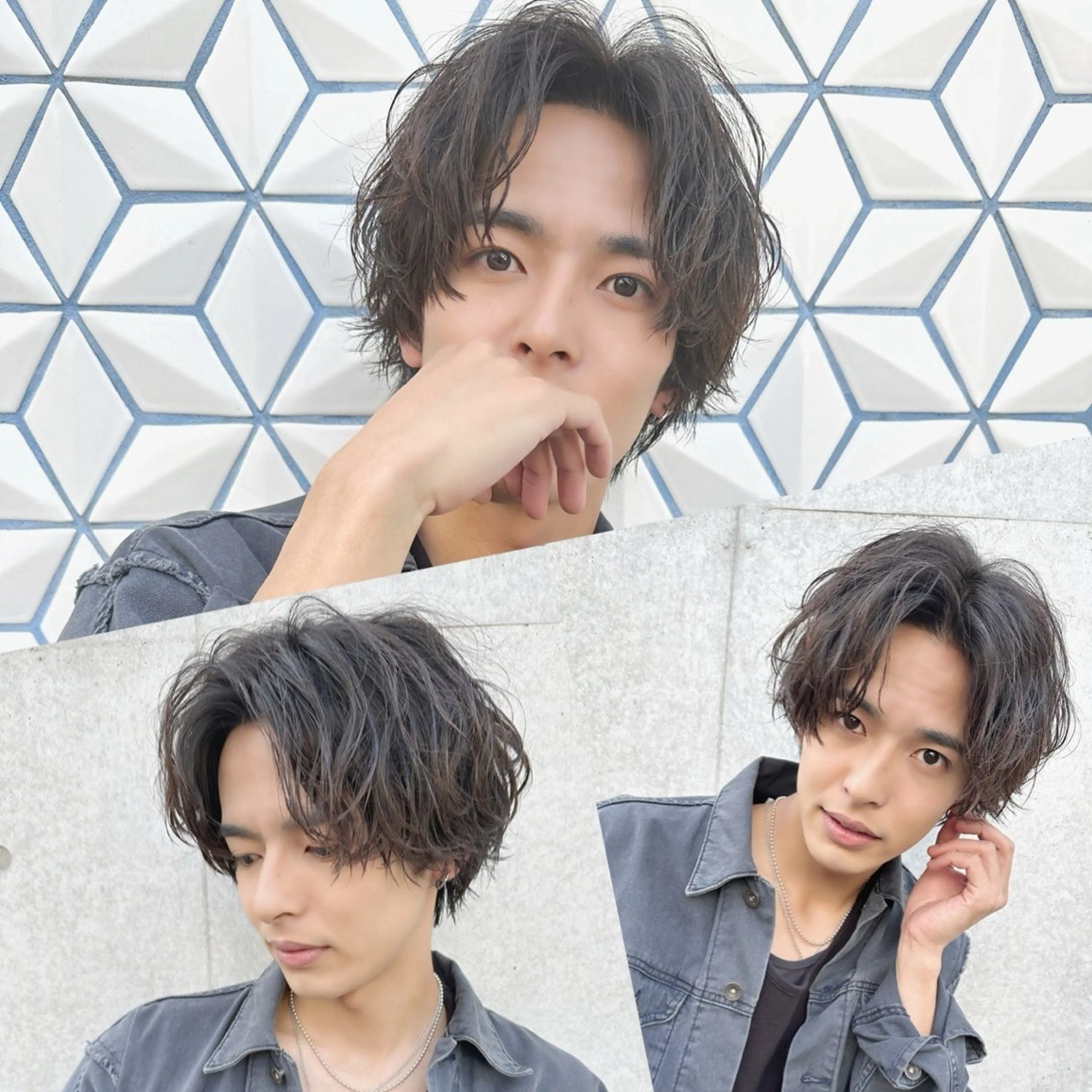 ショート パーマ メンズ 渋谷駅から徒歩1分 BLUCKメンズヘアのヘアスタイル