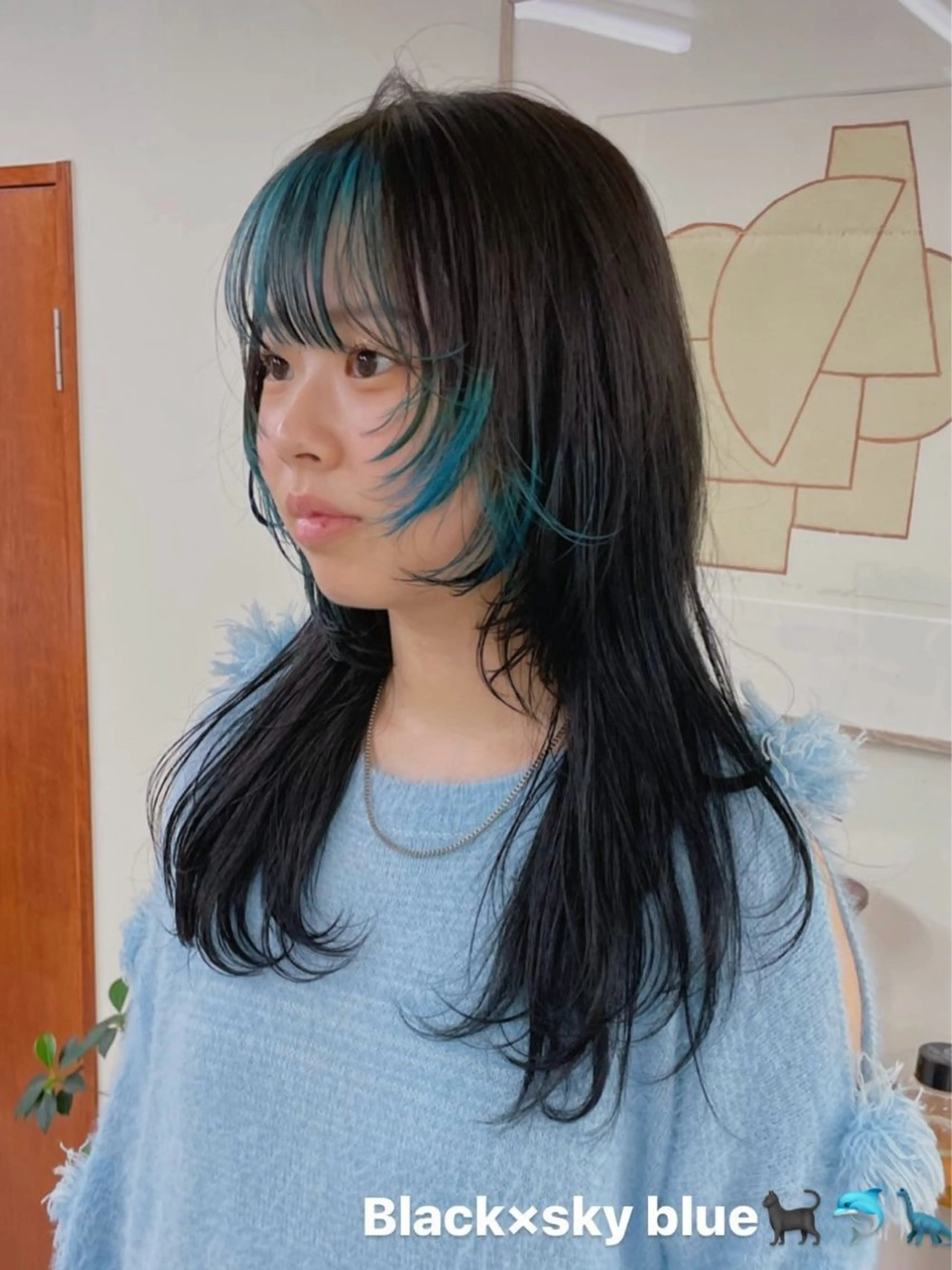 セミロング ニイ/栄/ カラーリスト/ロングのヘアスタイル