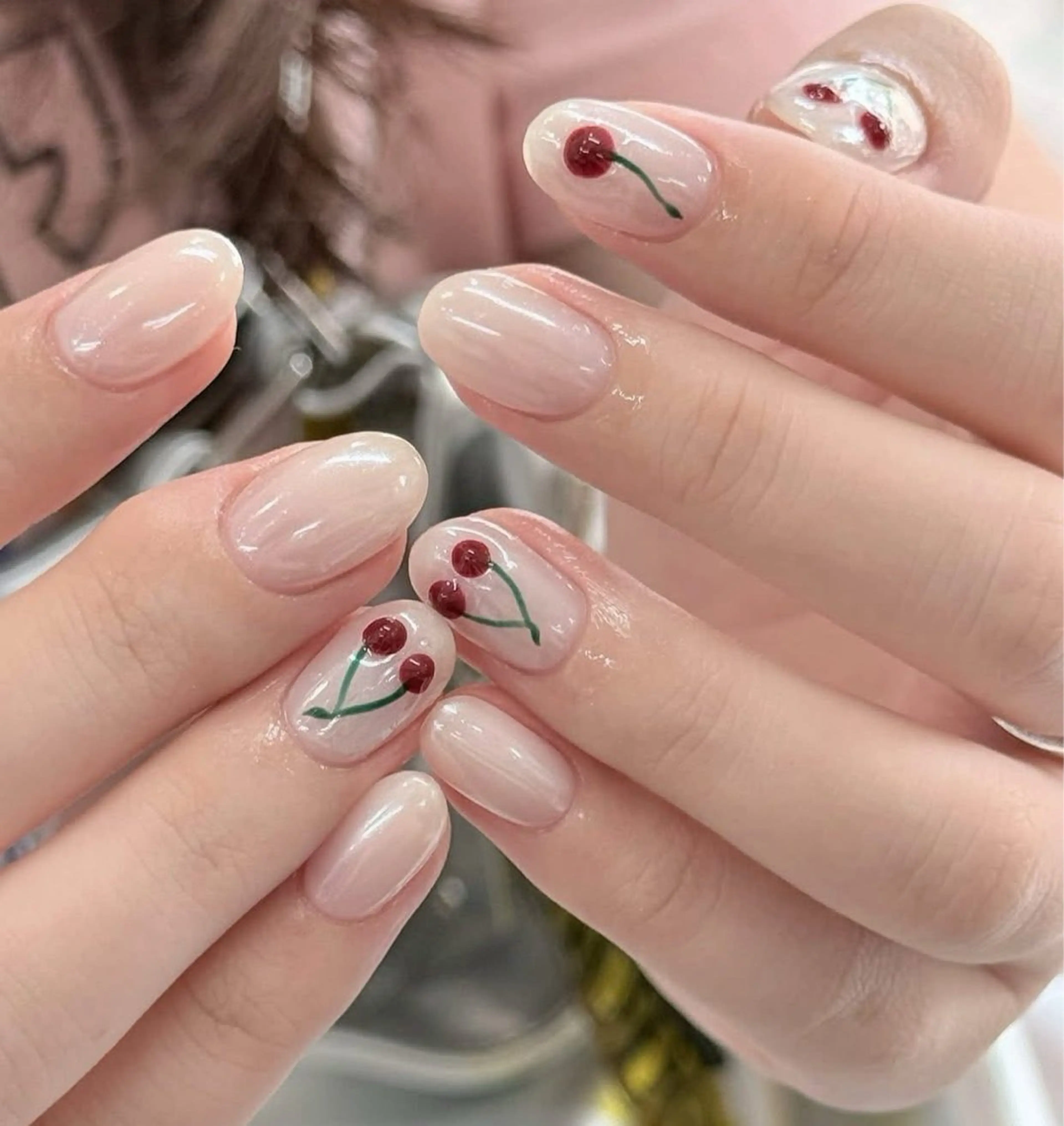 ネイル アートネイル 長さ出し ジェルネイル マグネットネイル ニュアンスネイル ハンドネイル Cloudy Chan Nail 歌舞伎町所属・Cloudy Chan 歌舞伎町のネイルデザイン