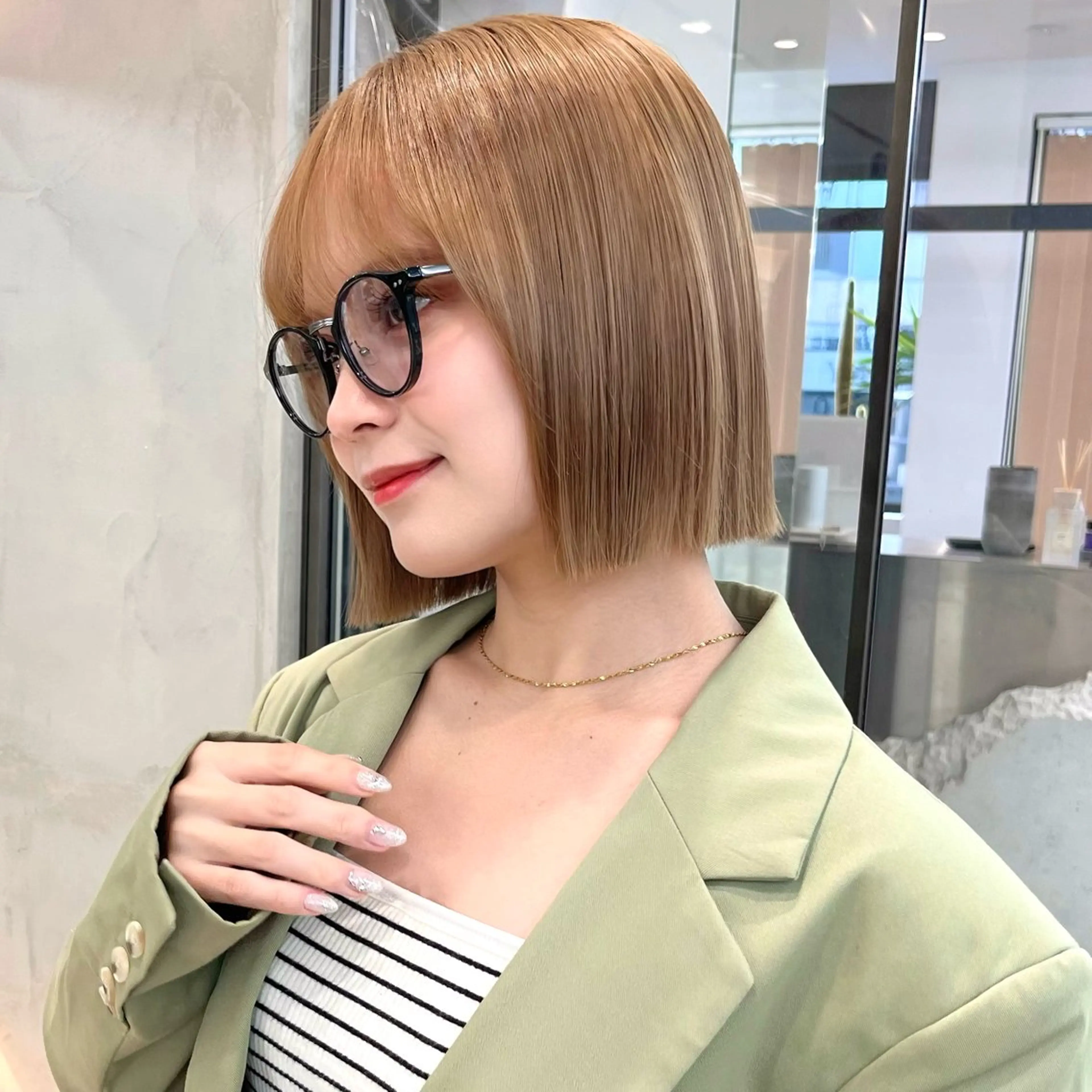 ショート カラー ブラウンカラー ♥️レイヤー/ボブ ♥️minamiのヘアスタイル