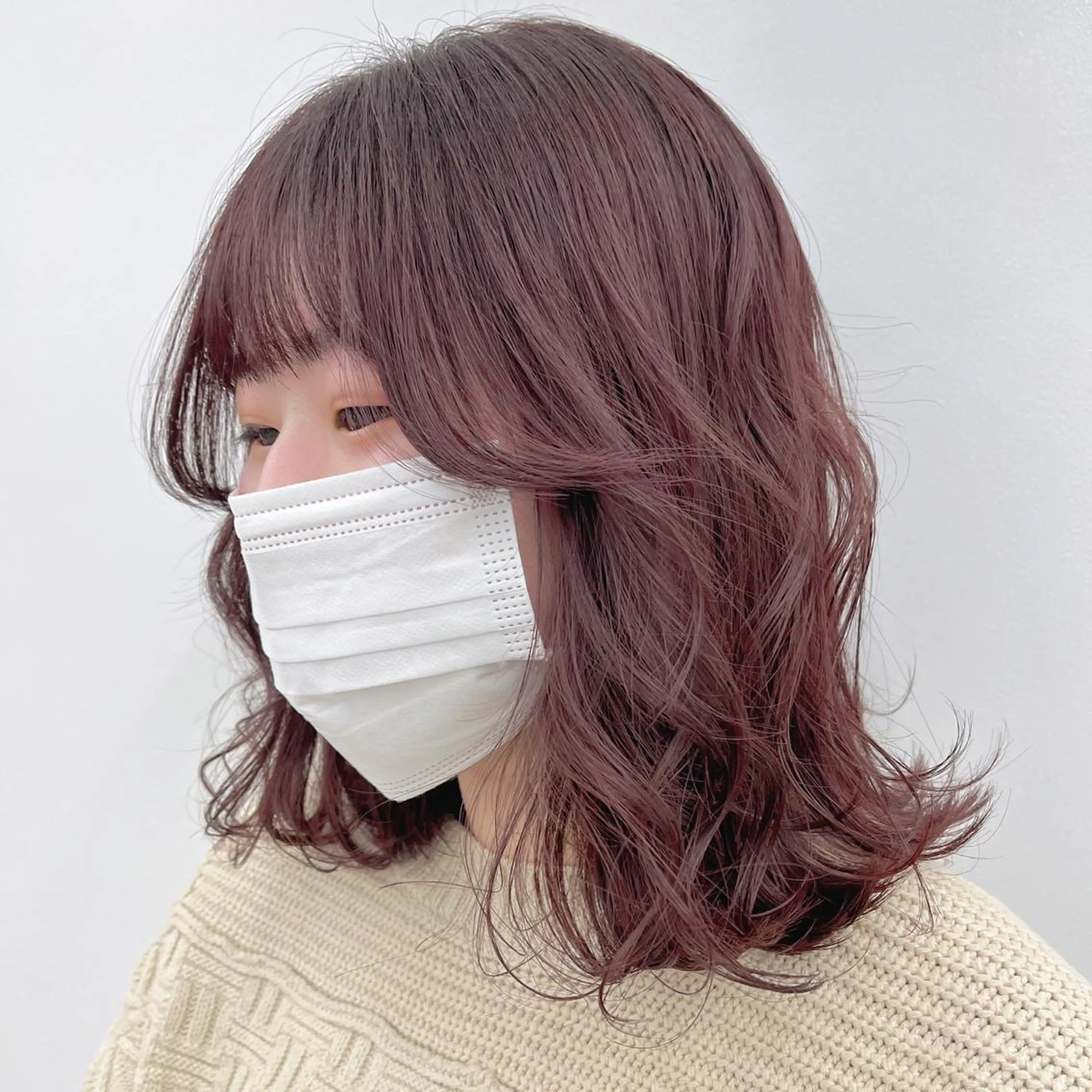 セミロング カラー ブラウンカラー 透明感カラー ハイライトカラー ハイトーンカラー ピンクカラー カット ヘアカラー トリートメント 🌱ボブ/レイヤー/ ベージュ/あやみ✨のヘアスタイル