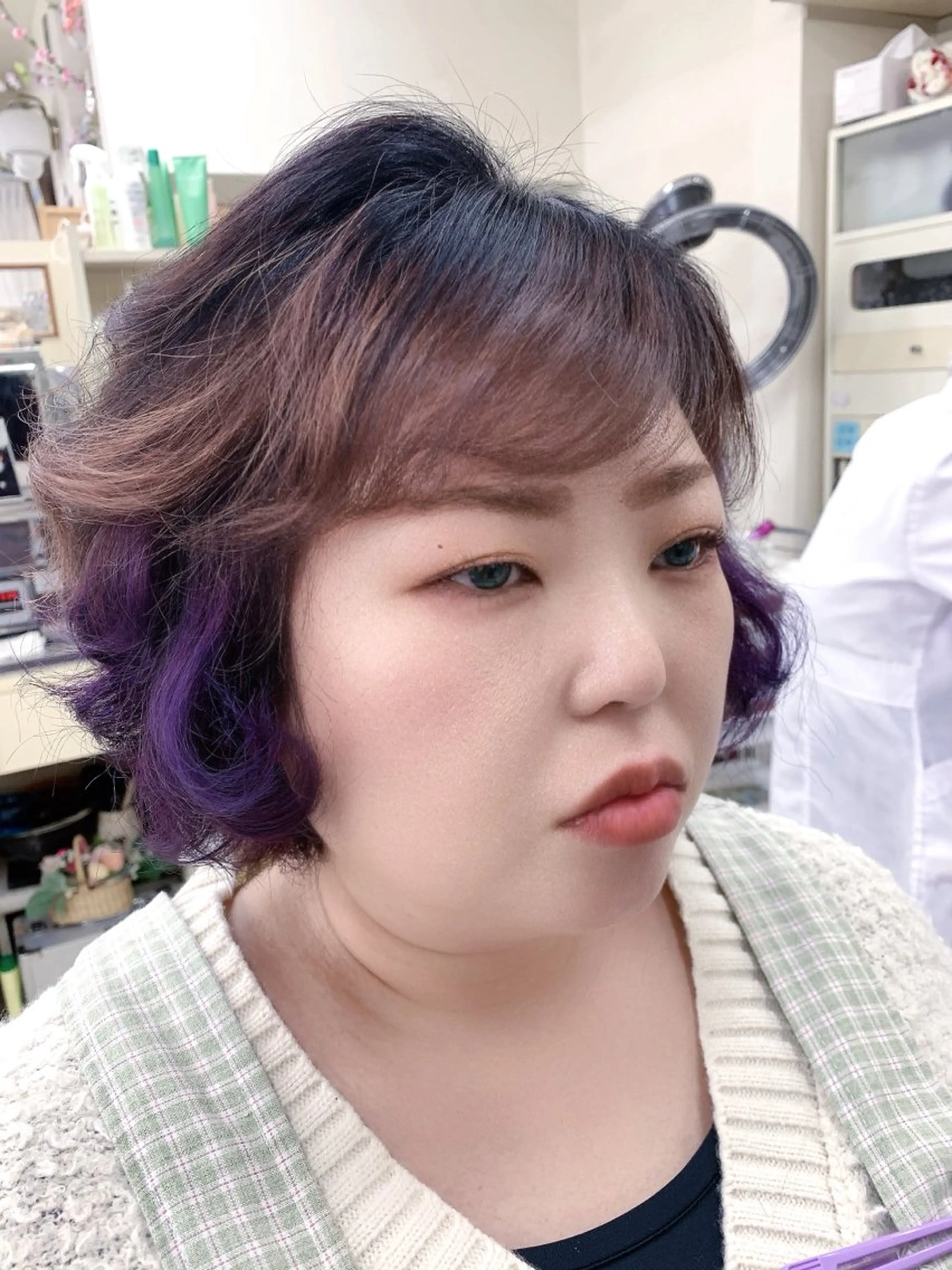 カラー 竹内 秀美のヘアスタイル