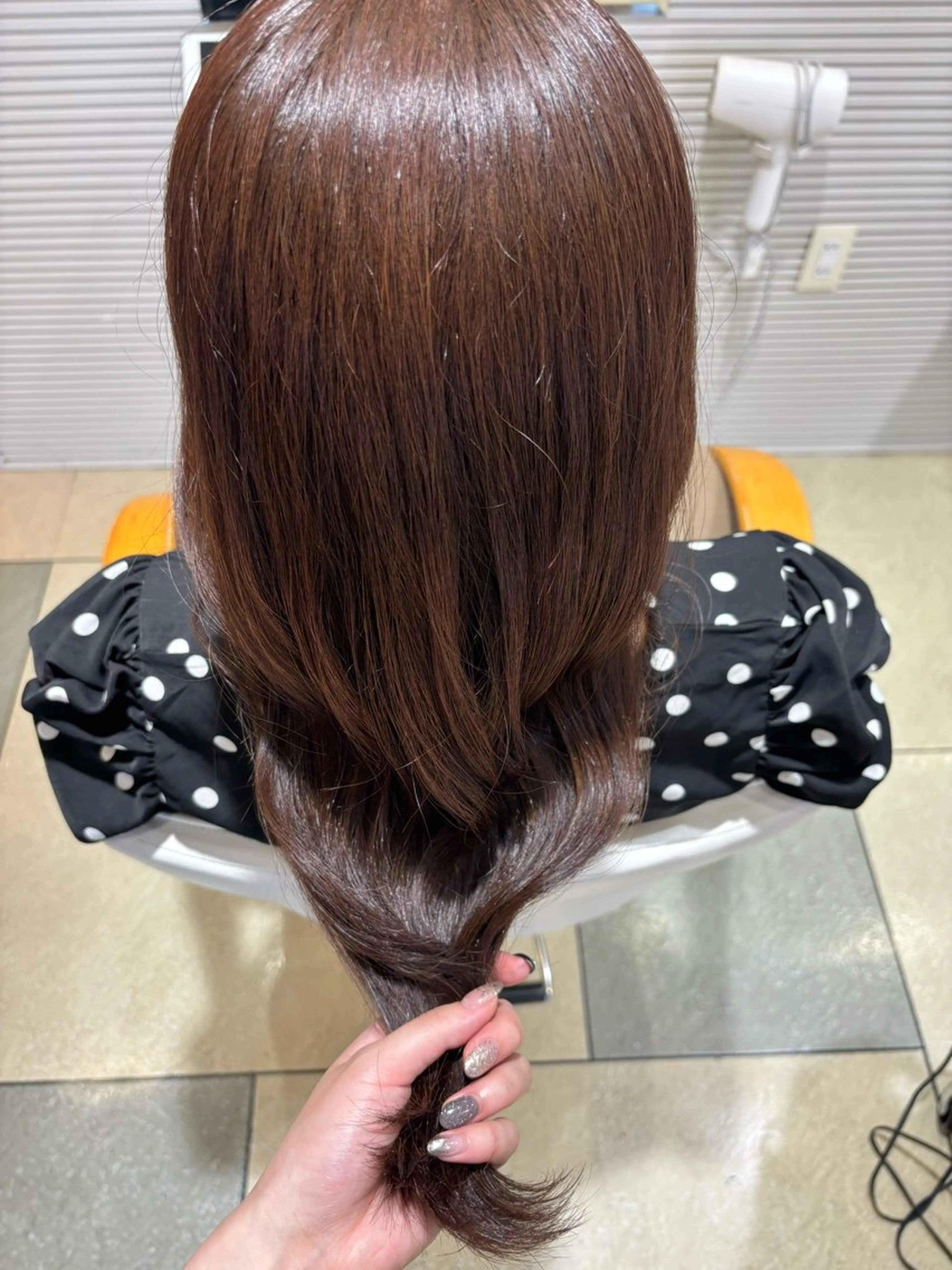 ロング カラー 髪質改善 ロング トリートメント 透明感カラー/ くびれヘア🌸ユウユのヘアスタイル