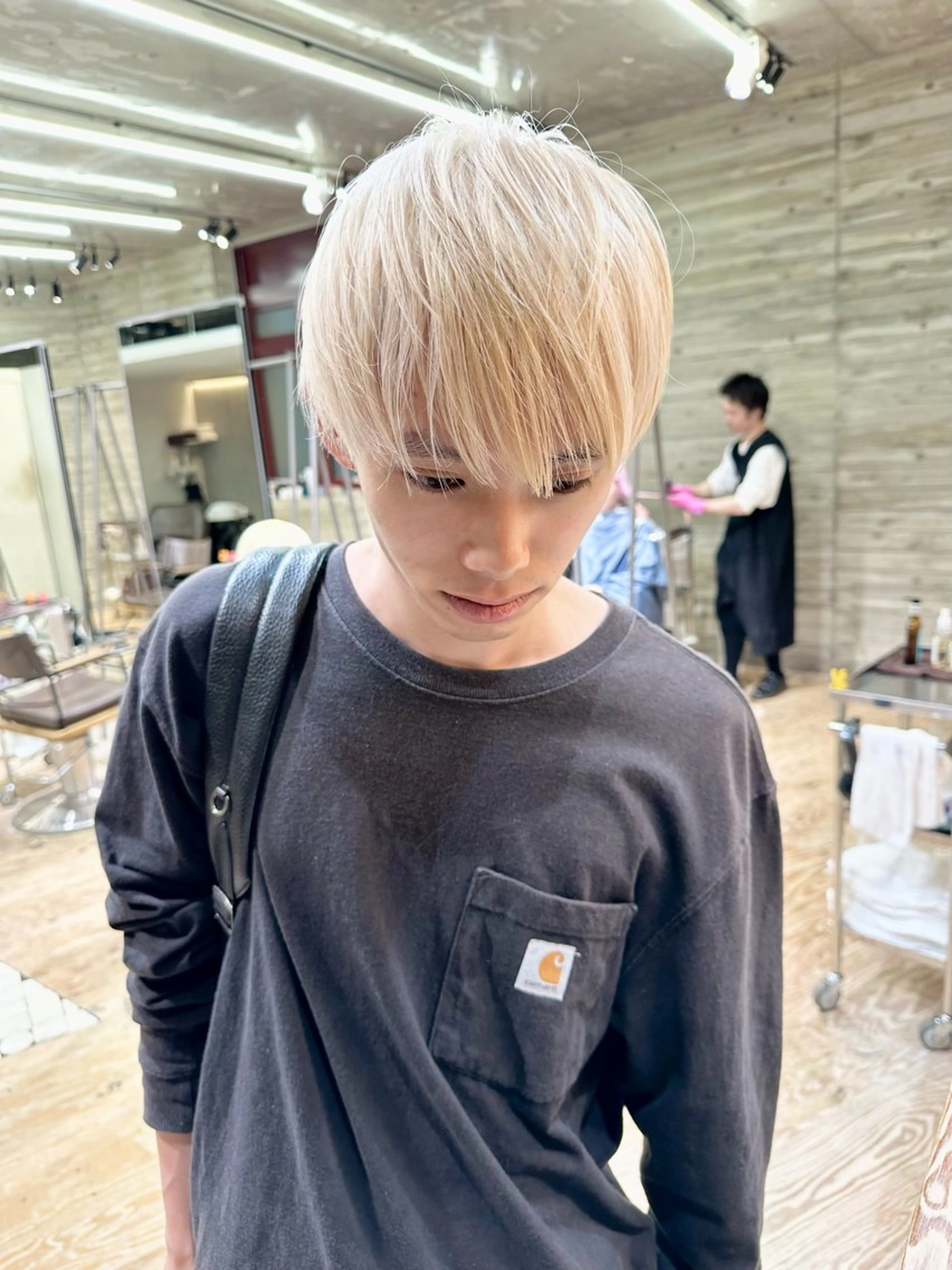 ショート カラー メンズ カット ヘアカラー トリートメント kai .のヘアスタイル