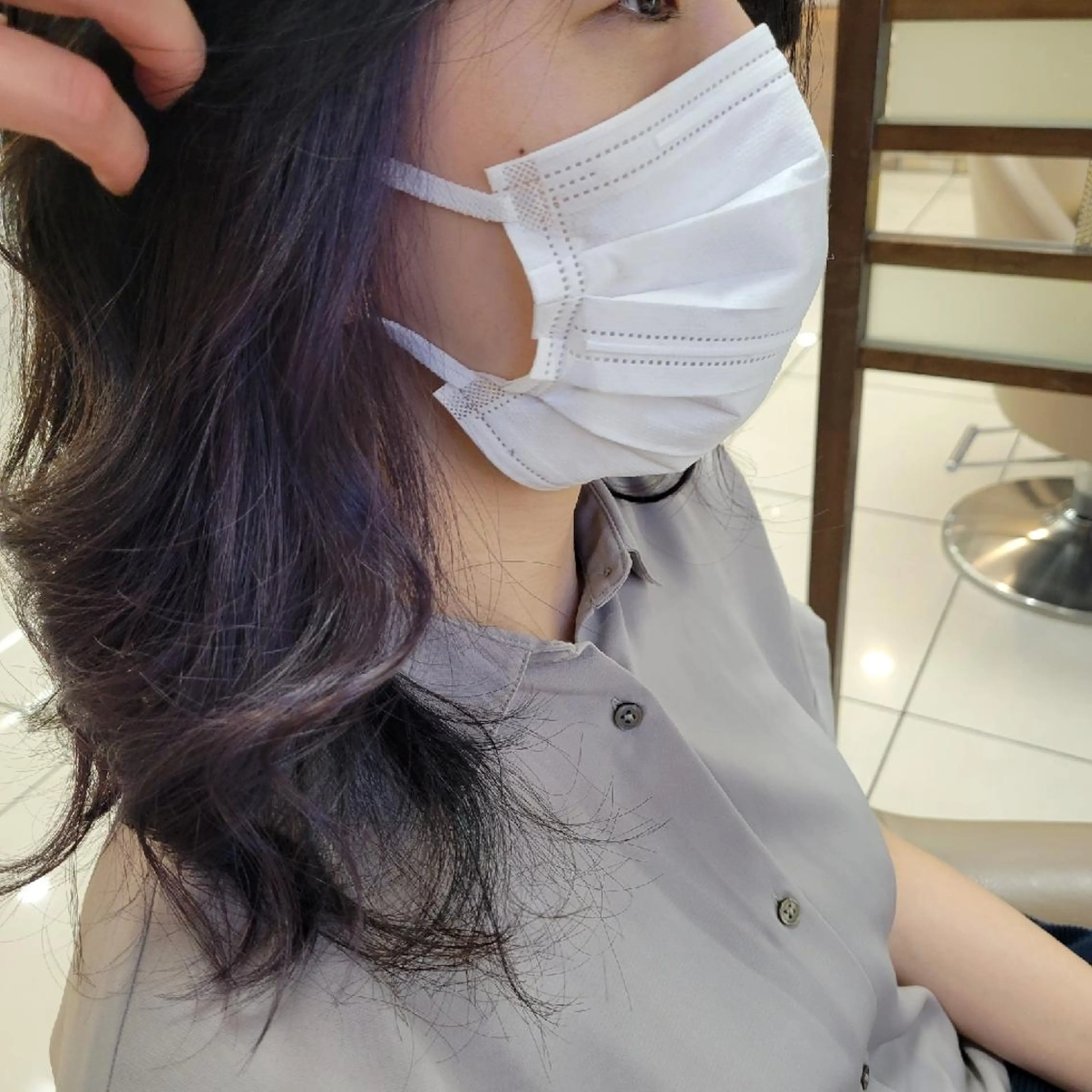 ミディアム カラー ママ美容師まつげ 🤍まき🤍のヘアスタイル