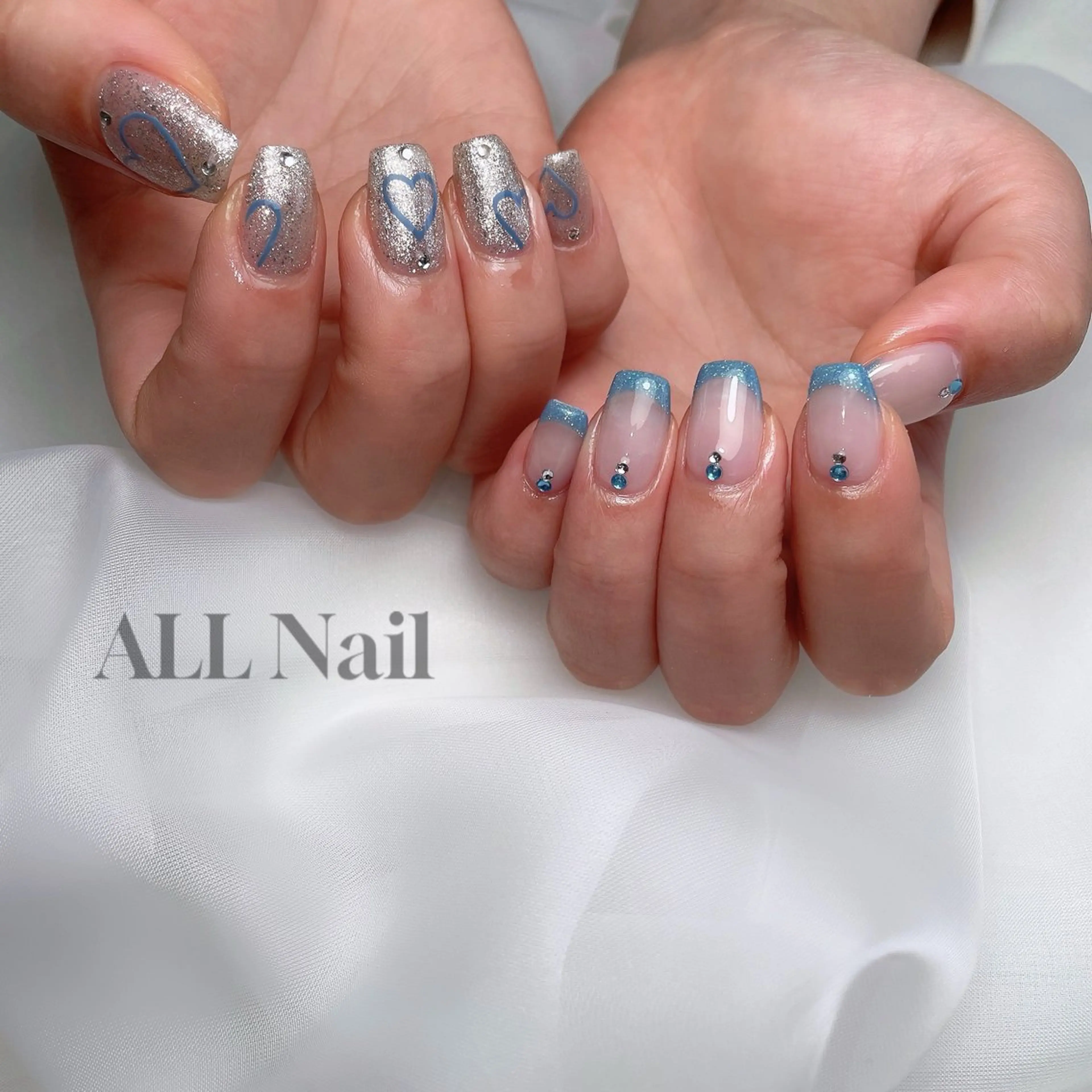ネイル フレンチネイル ラメ(グリッター) ALL Nail &whiteningのその他イメージ