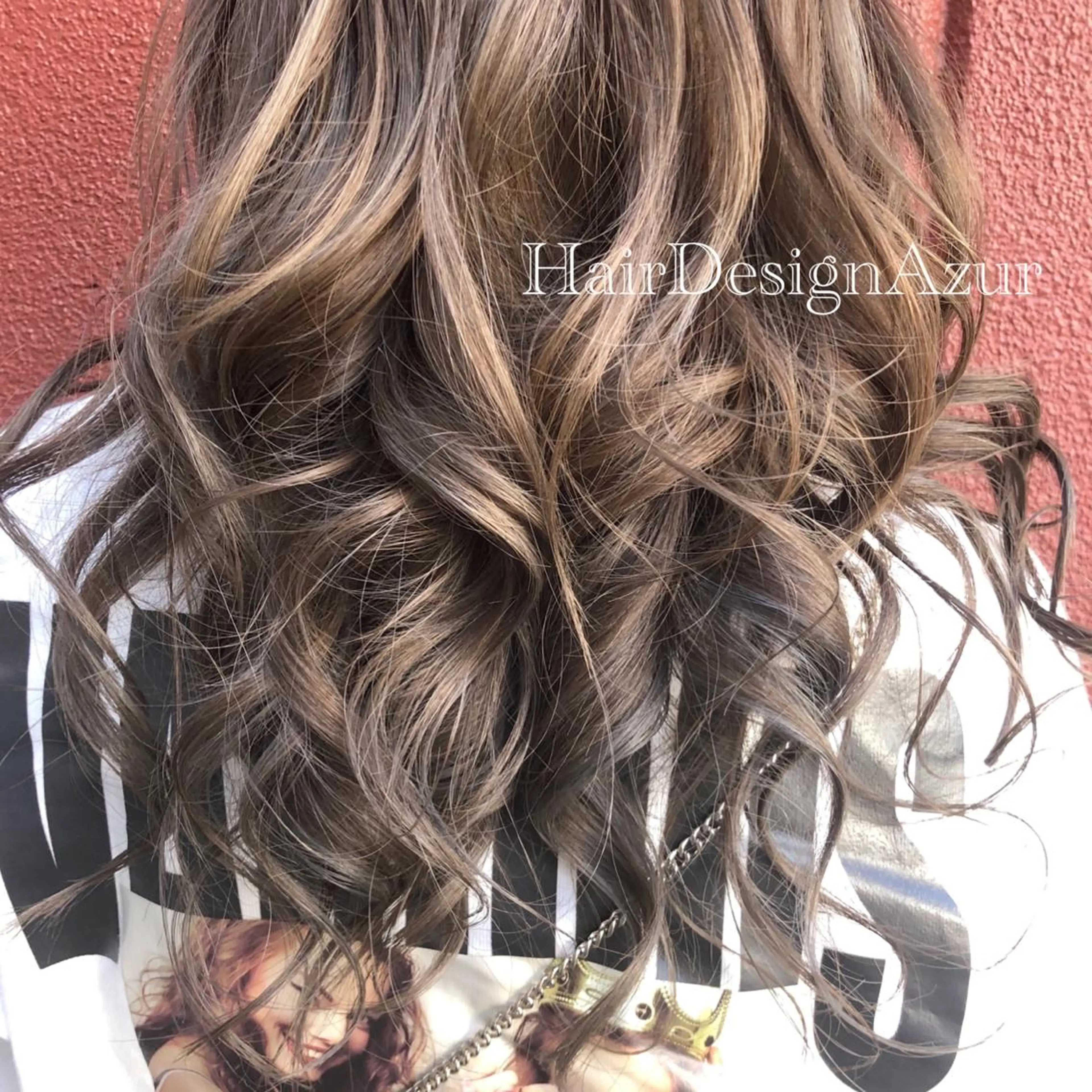 ロング カラー HairDesign Azurのヘアスタイル