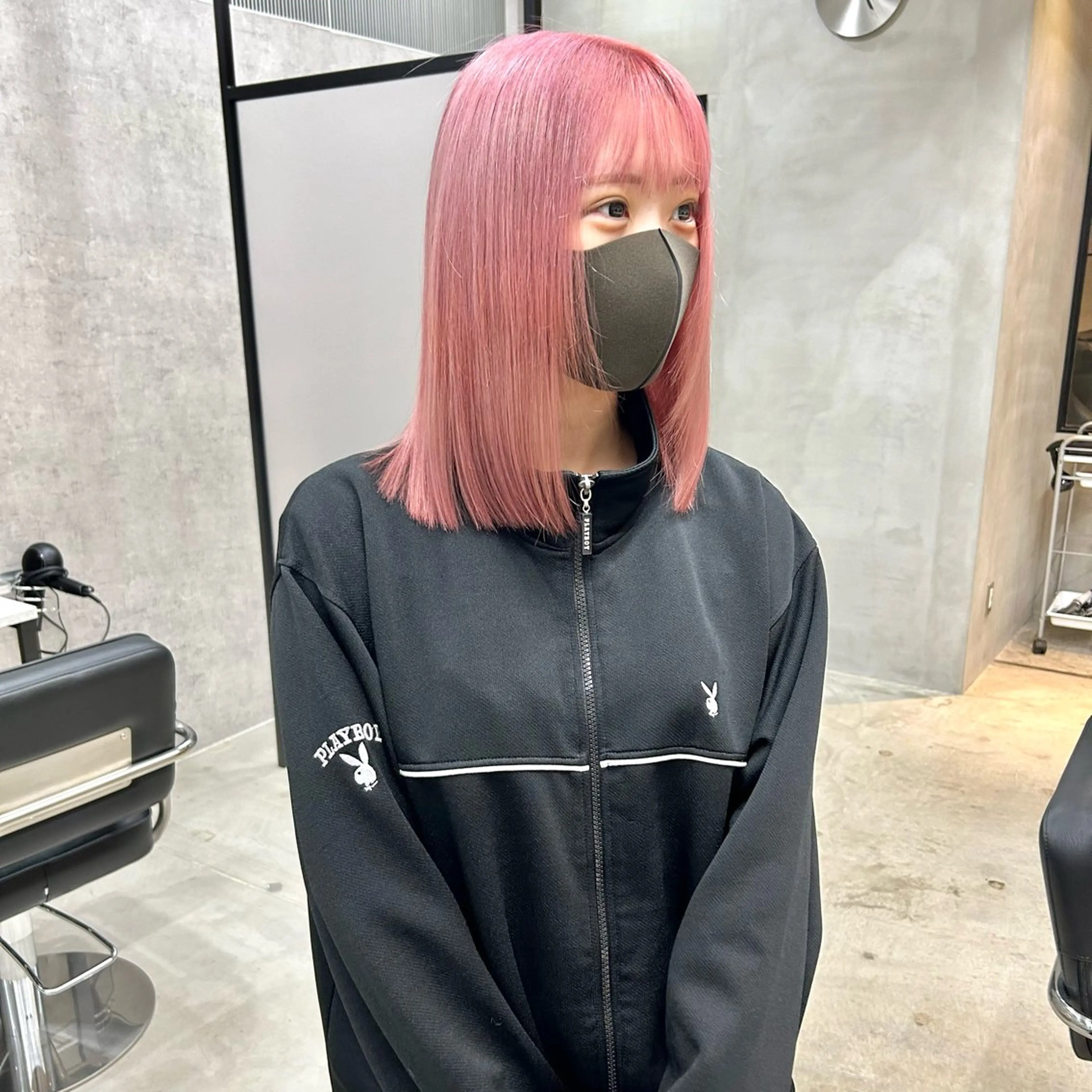 ミディアム カラー ヘアカラー トリートメント mood tatemachiのヘアスタイル