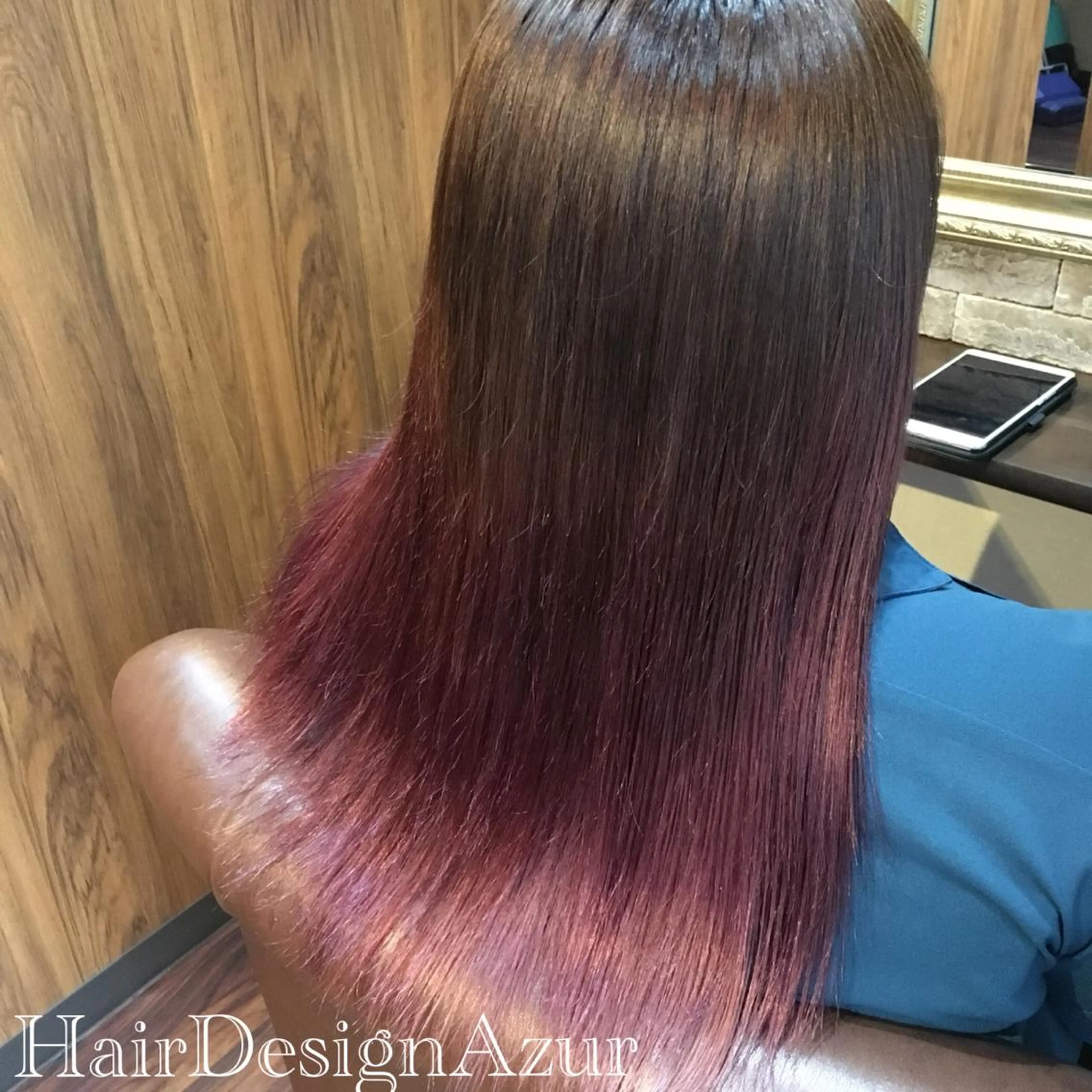 ロング カラー HairDesign Azurのヘアスタイル