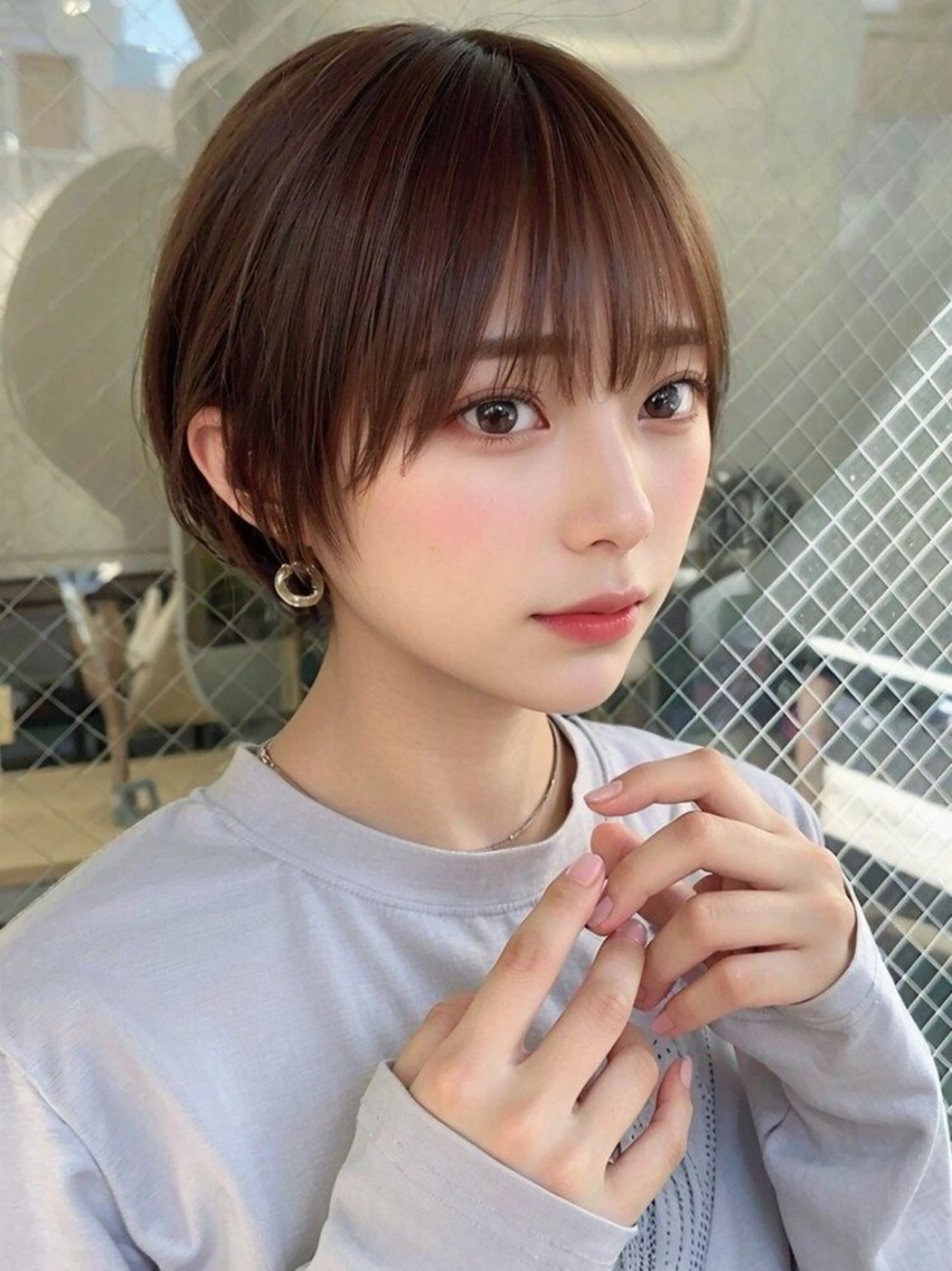 ショート EN所属・岡本 拡夢のヘアスタイル