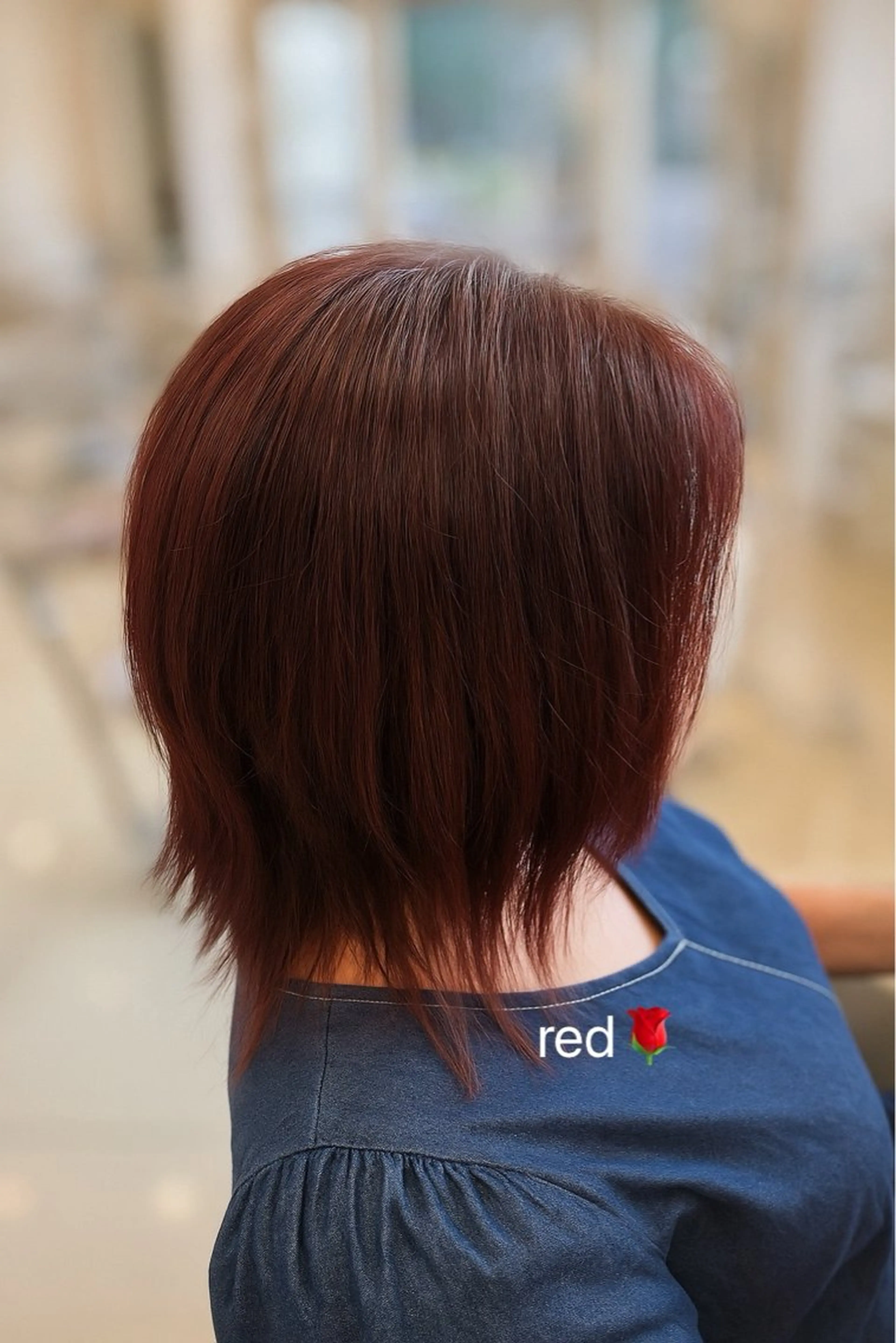 カラー レッドカラー 小野寺 愛のヘアスタイル