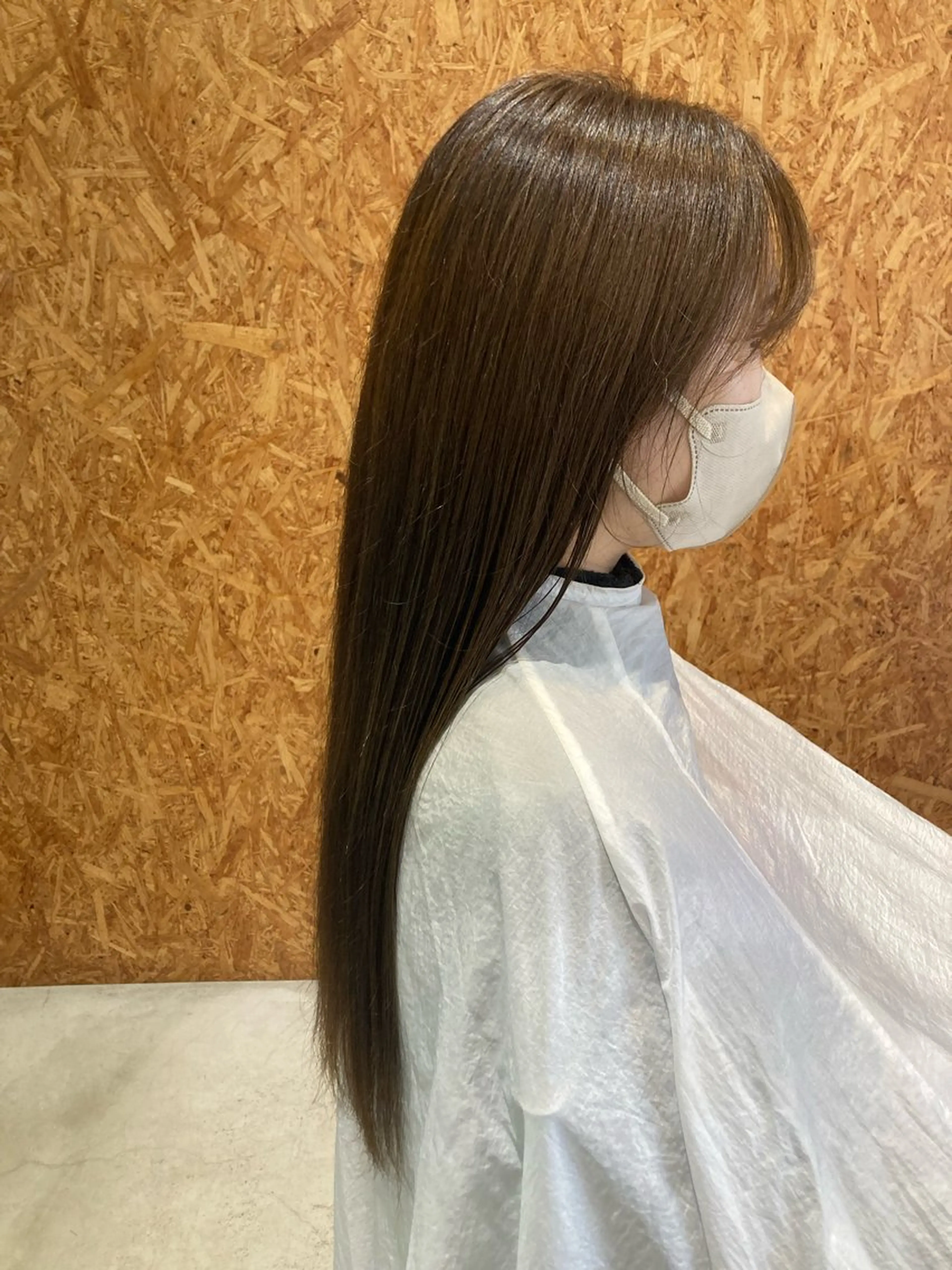 カラー アッシュ ミント ヘアカラー 折本 沙織のヘアスタイル