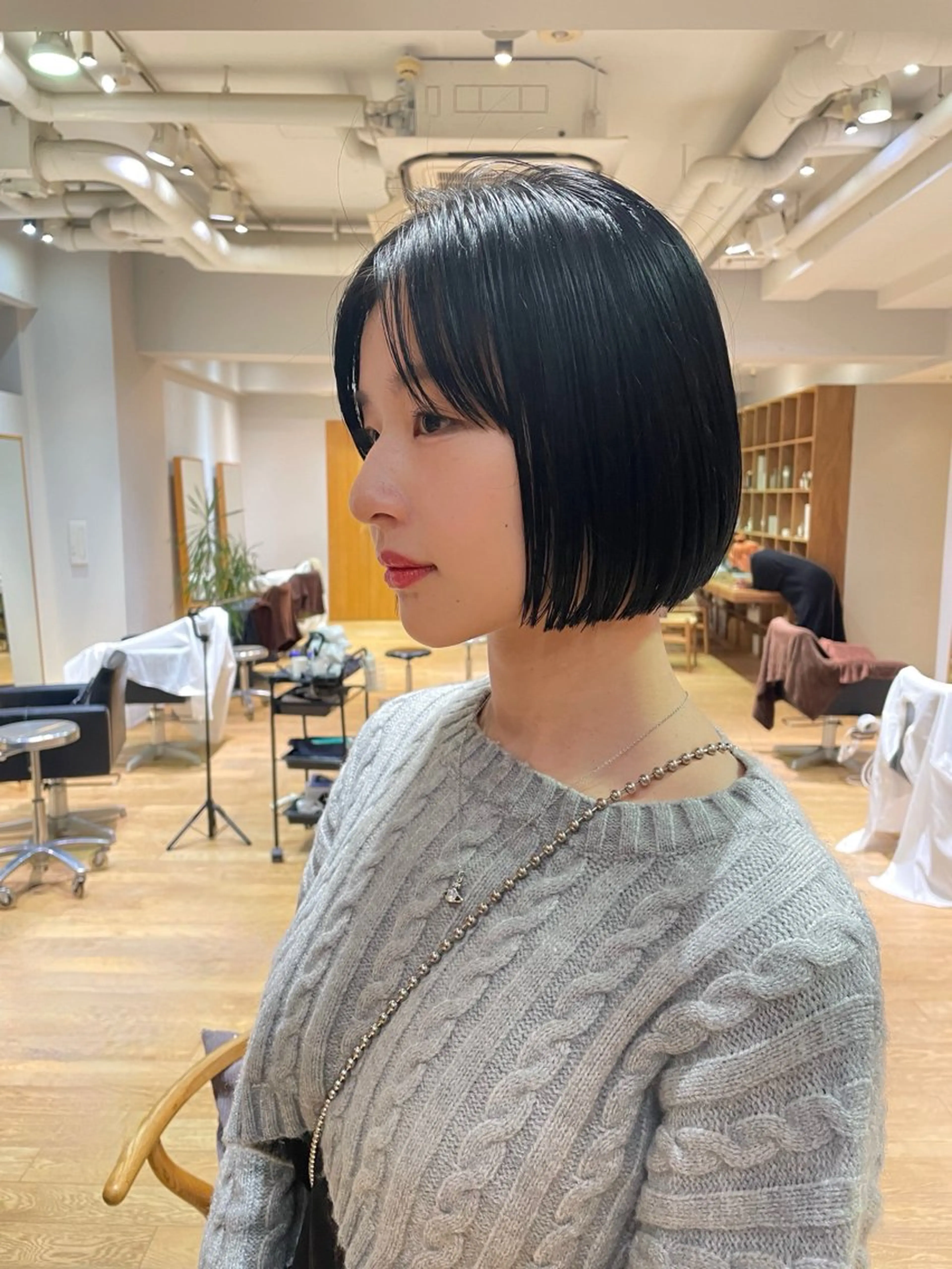 ショート カラー ショートボブ 丸みショート ボブ ショートヘア カット トリートメント ボブ/ショート 吉田竣のヘアスタイル