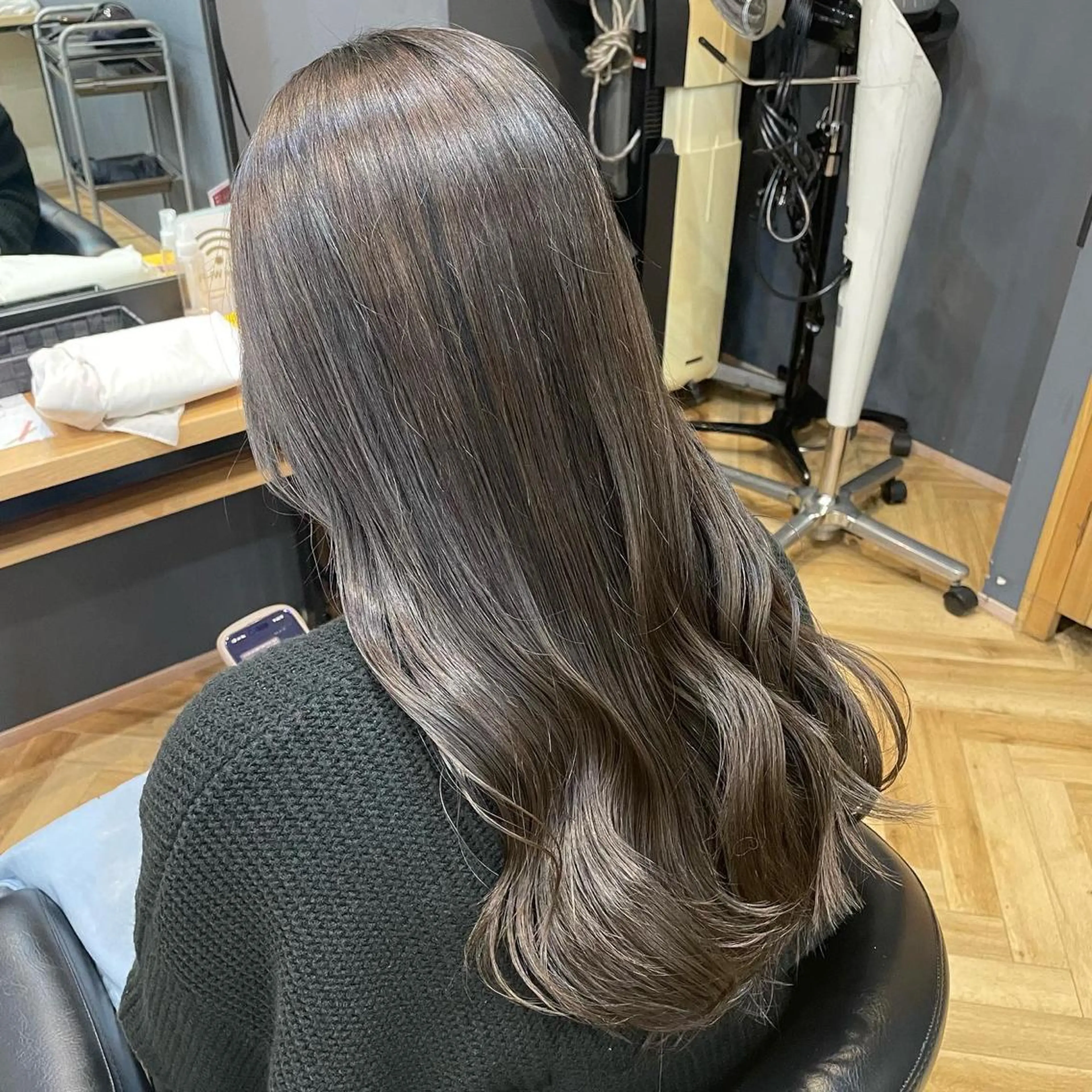 ロング カット ヘアカラー 韓国ヘア/レイヤー 🇰🇷/艶髪/長橋のヘアスタイル