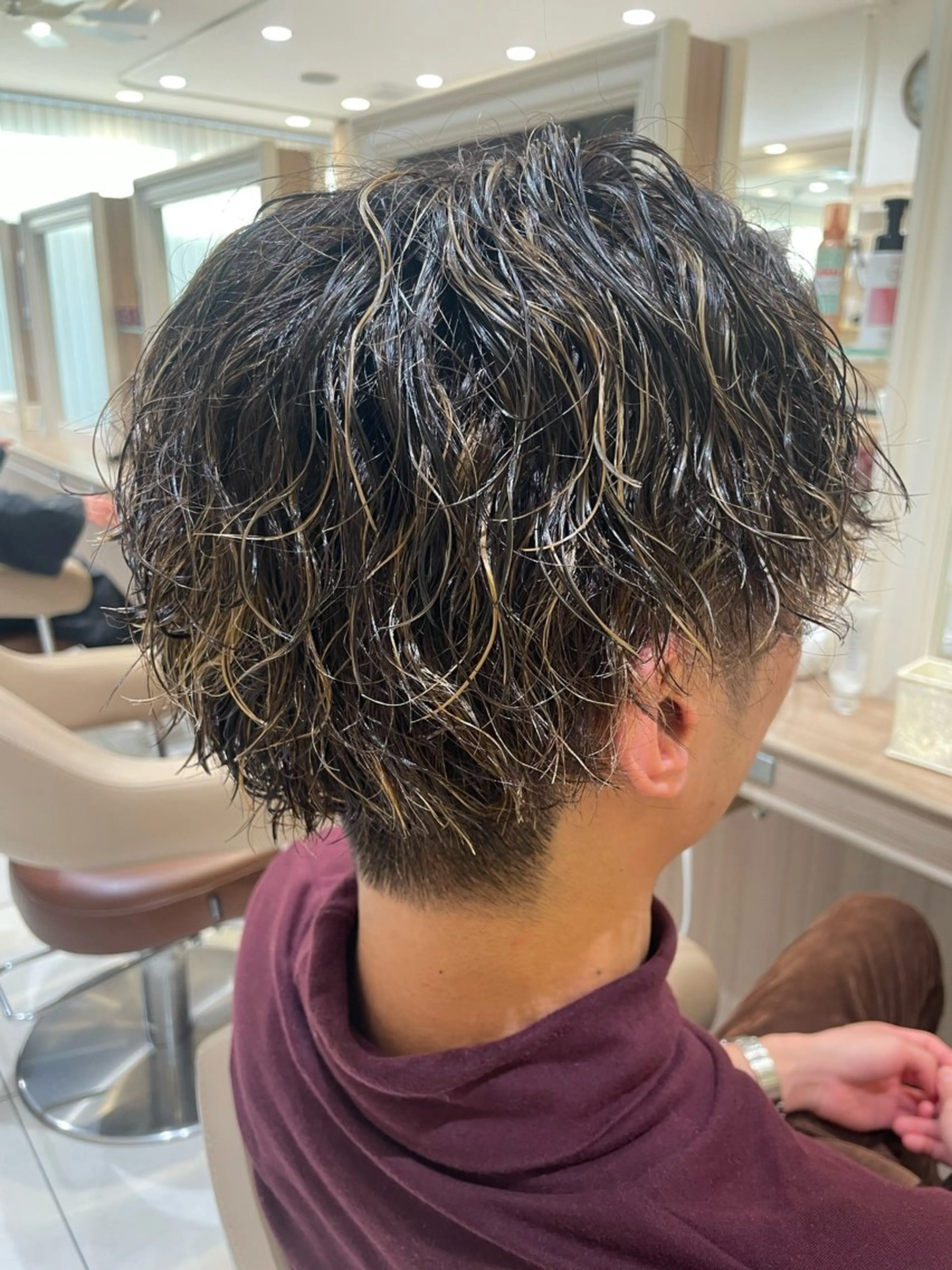 ショート パーマ メンズ カット パーマ 韓国ヘアメイク🎀/ 縮毛矯正✨山本媛香のヘアスタイル