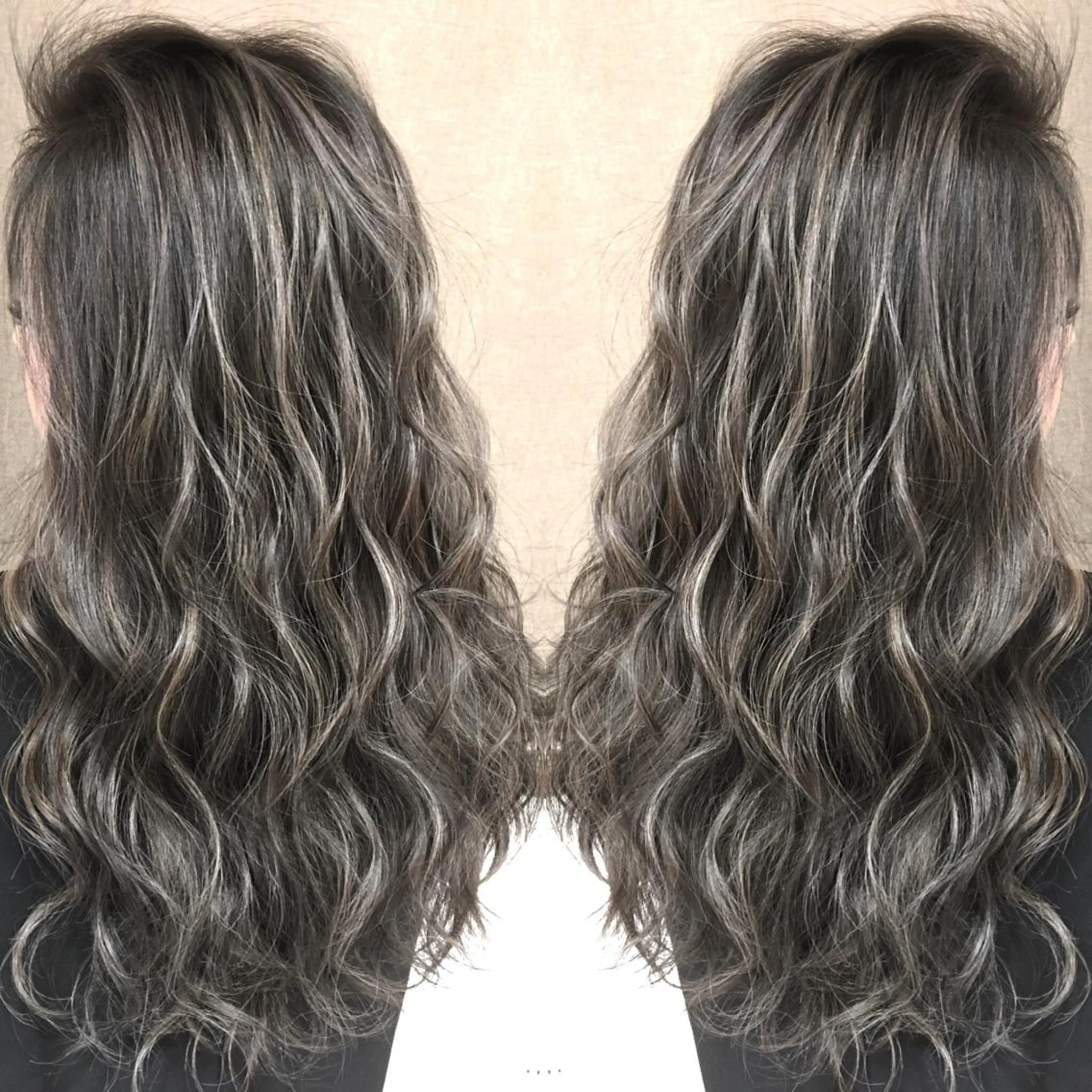 ロング カラー ハイライトカラー 3Dハイライト ハイライト ヘアカラー トリートメント 井上 一平のヘアスタイル