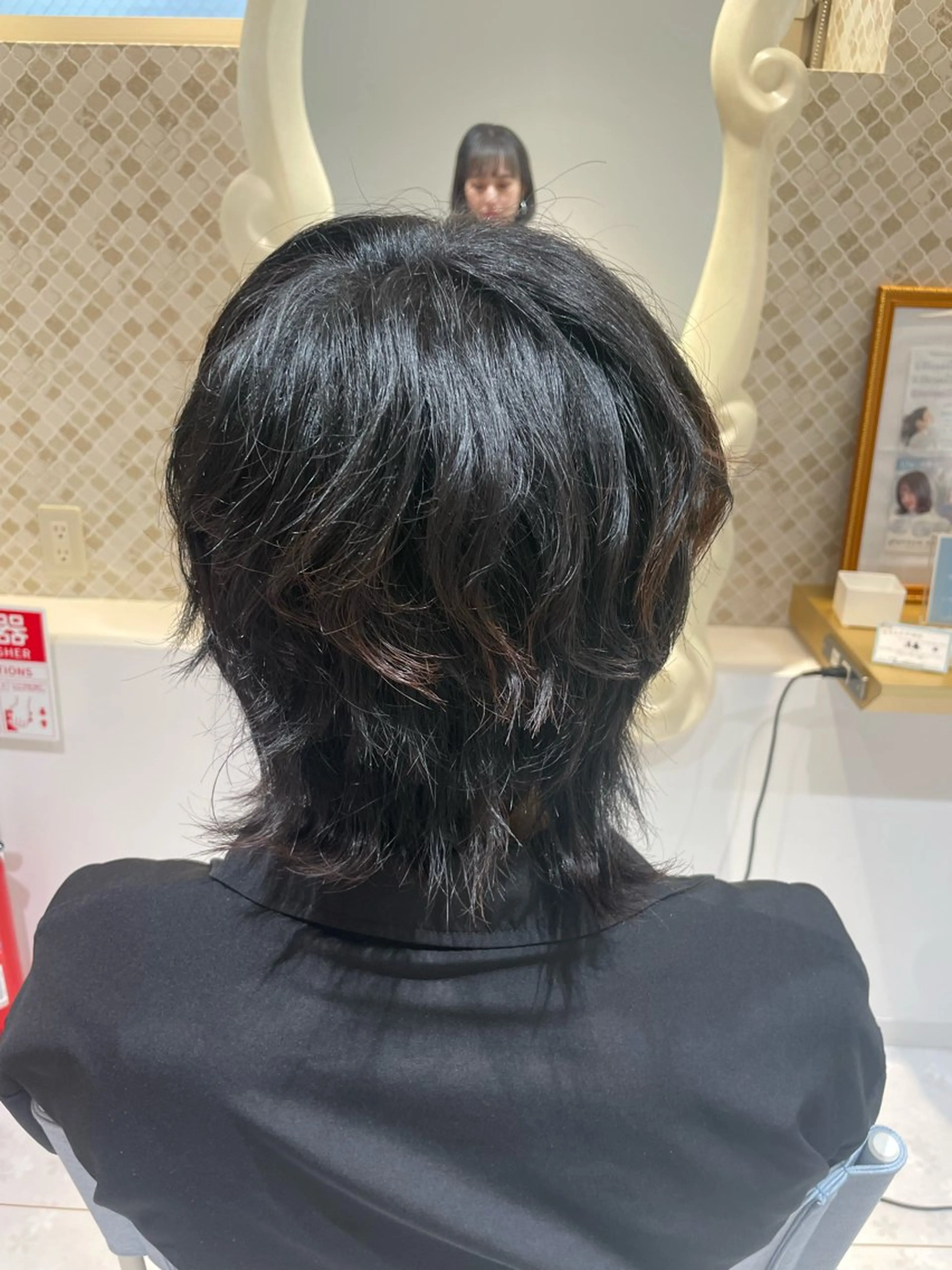 パーマ メンズ マッシュウルフ マッシュ メンズウルフカット ウルフカット カット パーマ 佐藤 綾郁のヘアスタイル