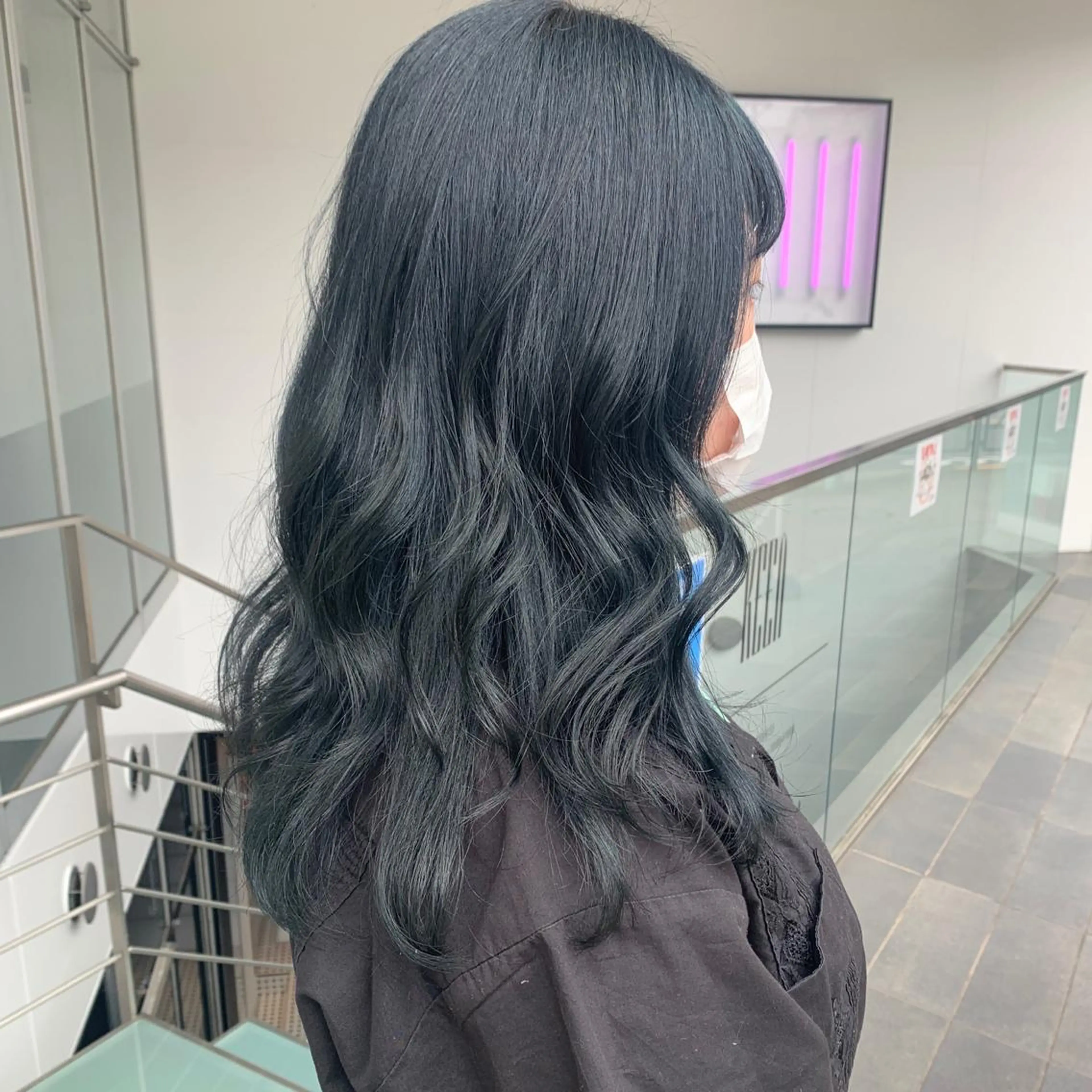 セミロング カラー イルミナカラー ハッシュカット/ハイ トーン/MANAMIのヘアスタイル