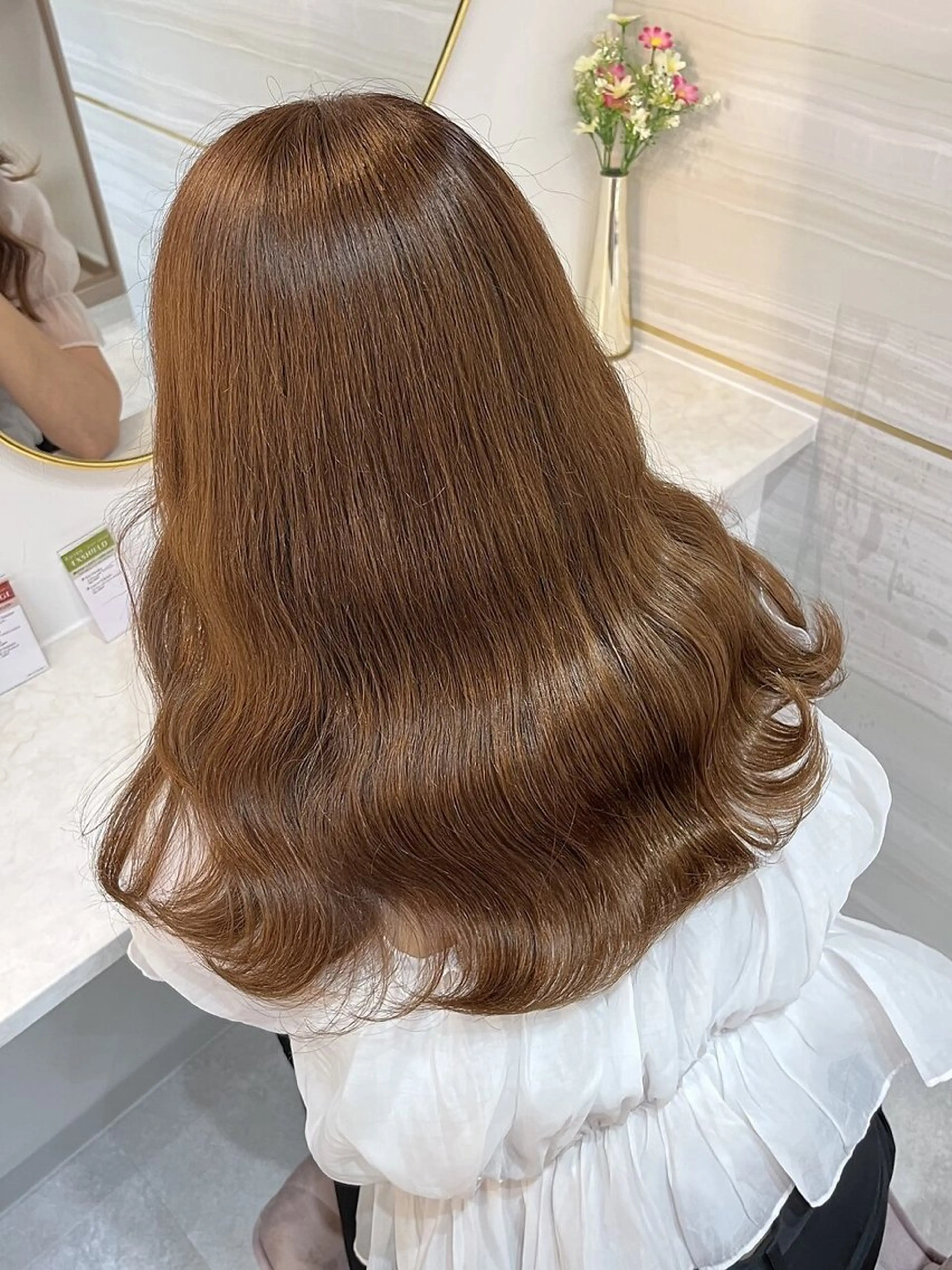 セミロング カラー elubylovis mana💜のヘアスタイル