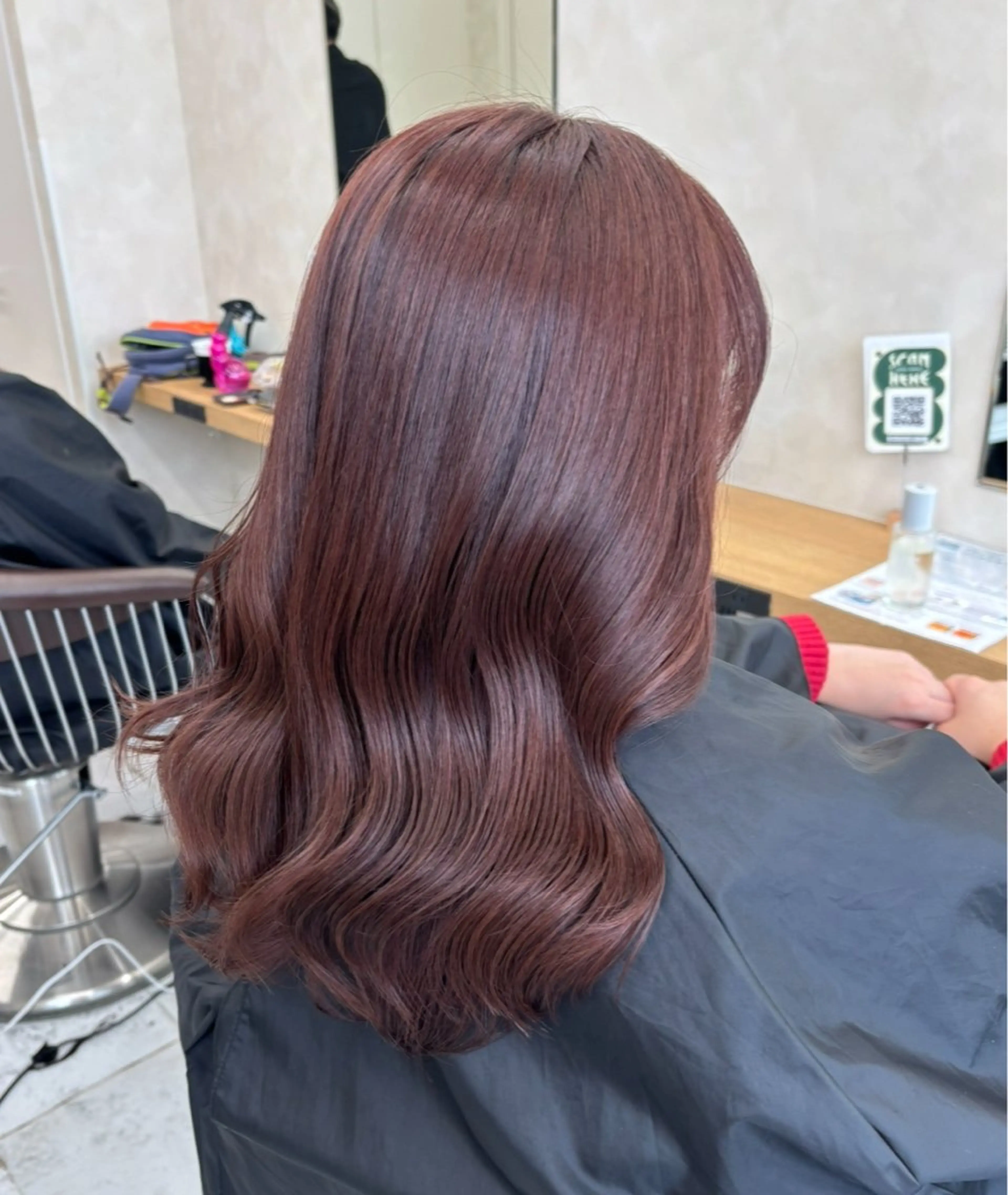 ミディアム カラー 透明感カラー ラベンダーカラー ピンクカラー ピンクラベンダー カット ヘアカラー トリートメント 暖色カラー/縮毛矯正 /艶髪/本厚木のヘアスタイル