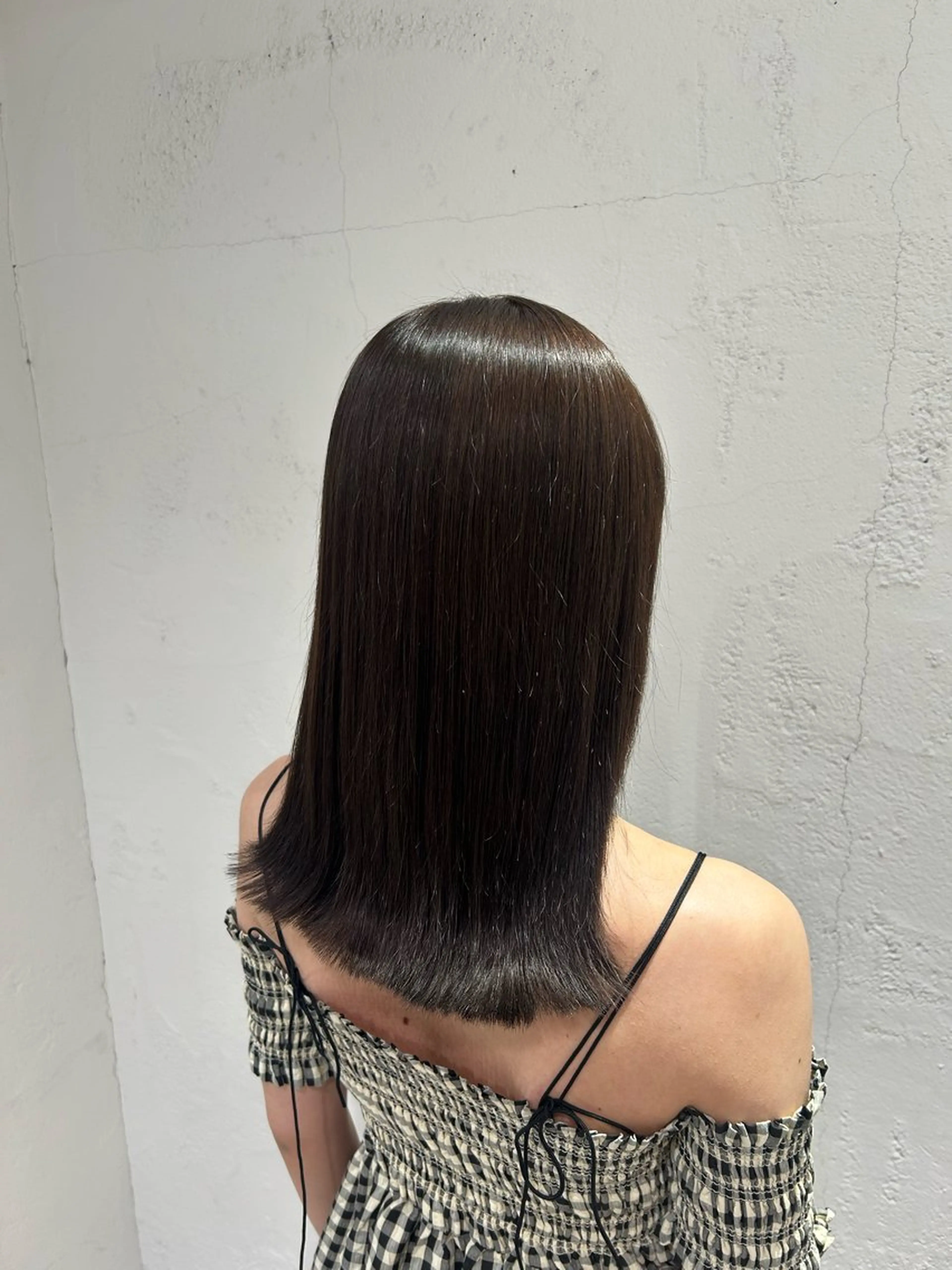 セミロング ヘアカラー ♛︎ きっか ♛︎ ヘアアレンジ🩵のヘアスタイル