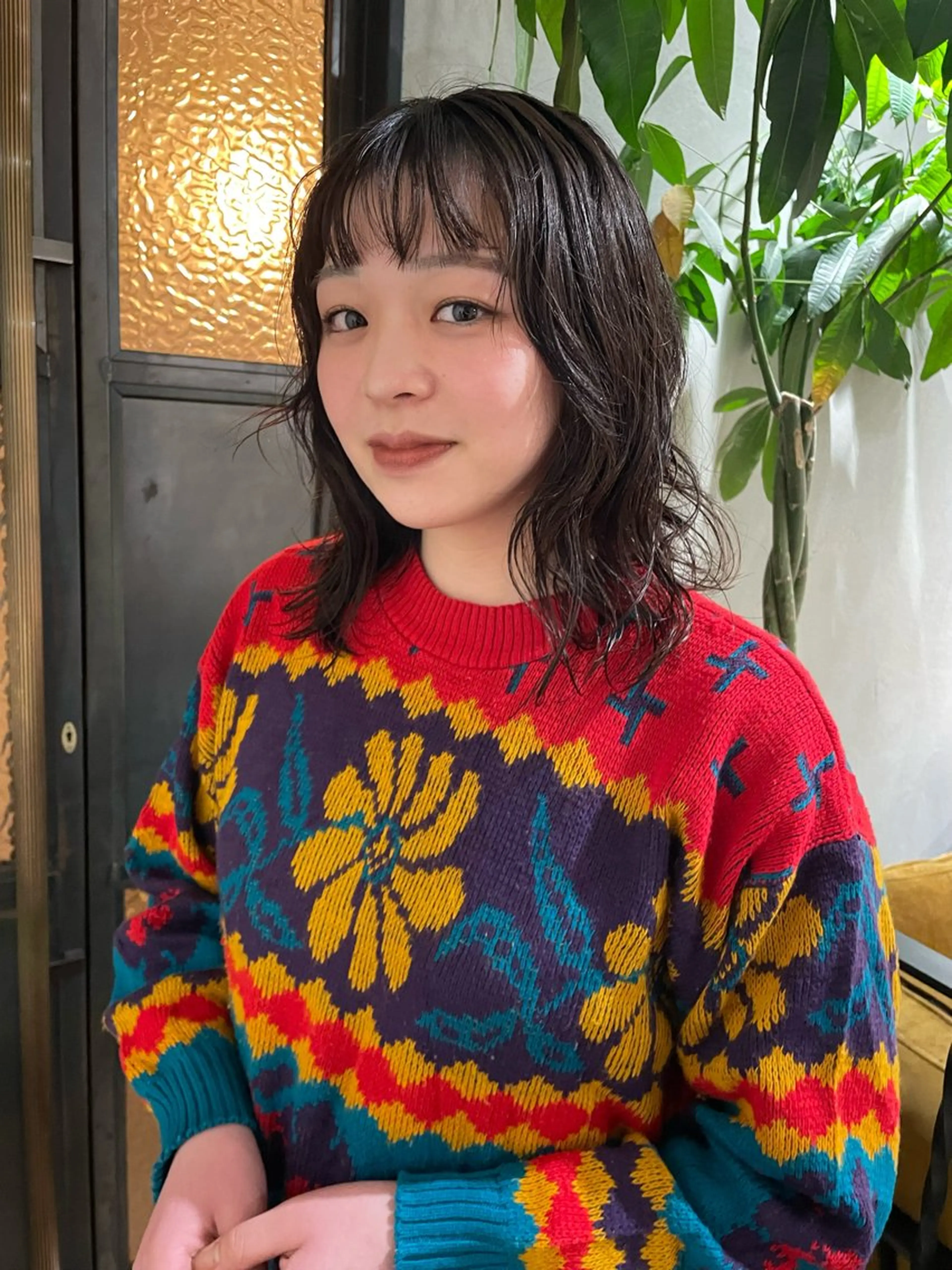 ミディアム ミディアムパーマ SALOWIN新潟万代店所属・SaKiho 🎀のヘアスタイル