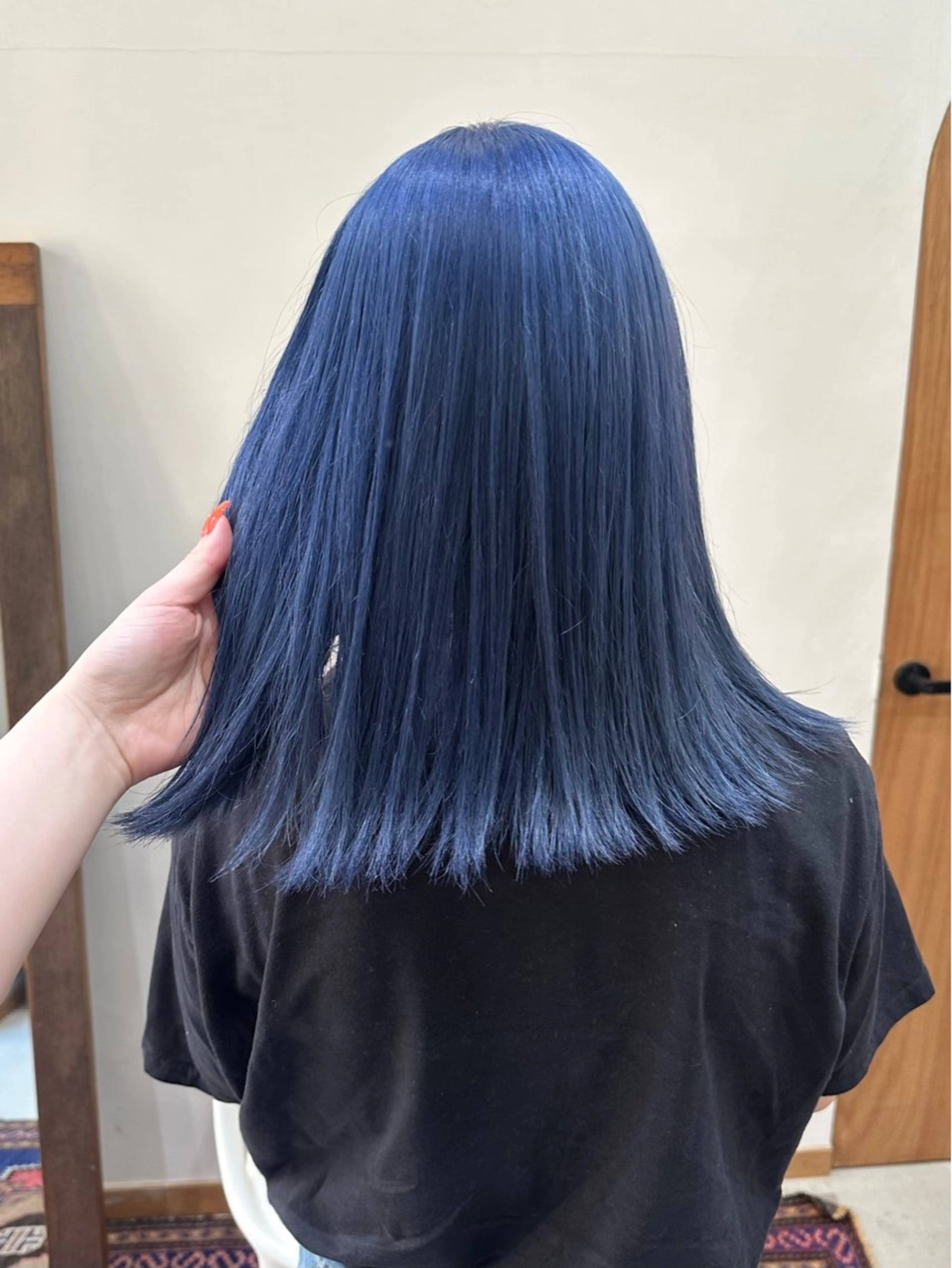 ロング カラー ブリーチ ケアブリーチ ヘアカラー トリートメント mana／Wカラー／ ブリーチなし暖色のヘアスタイル