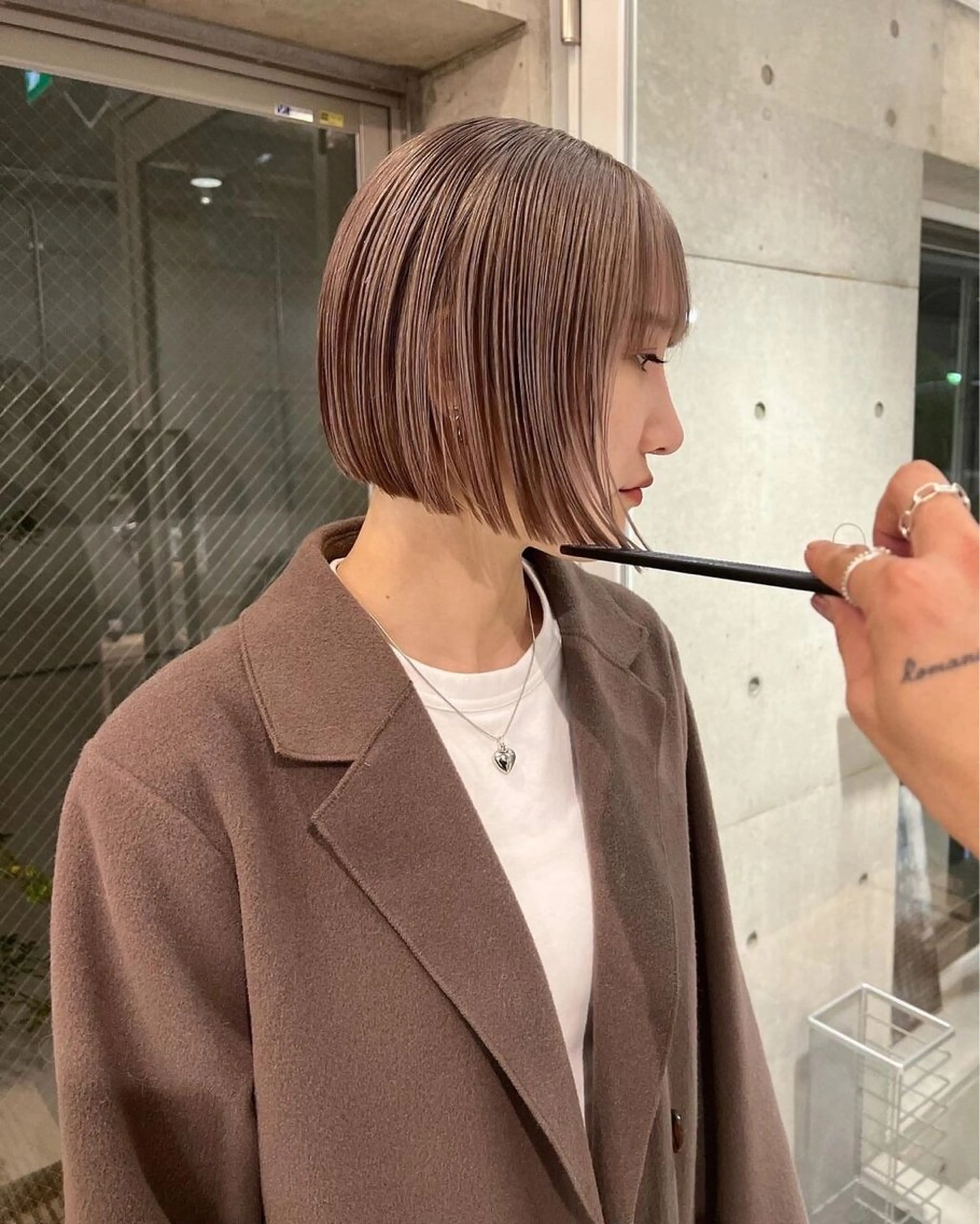 mina★ボブcut 透明感color🥣のヘアスタイル