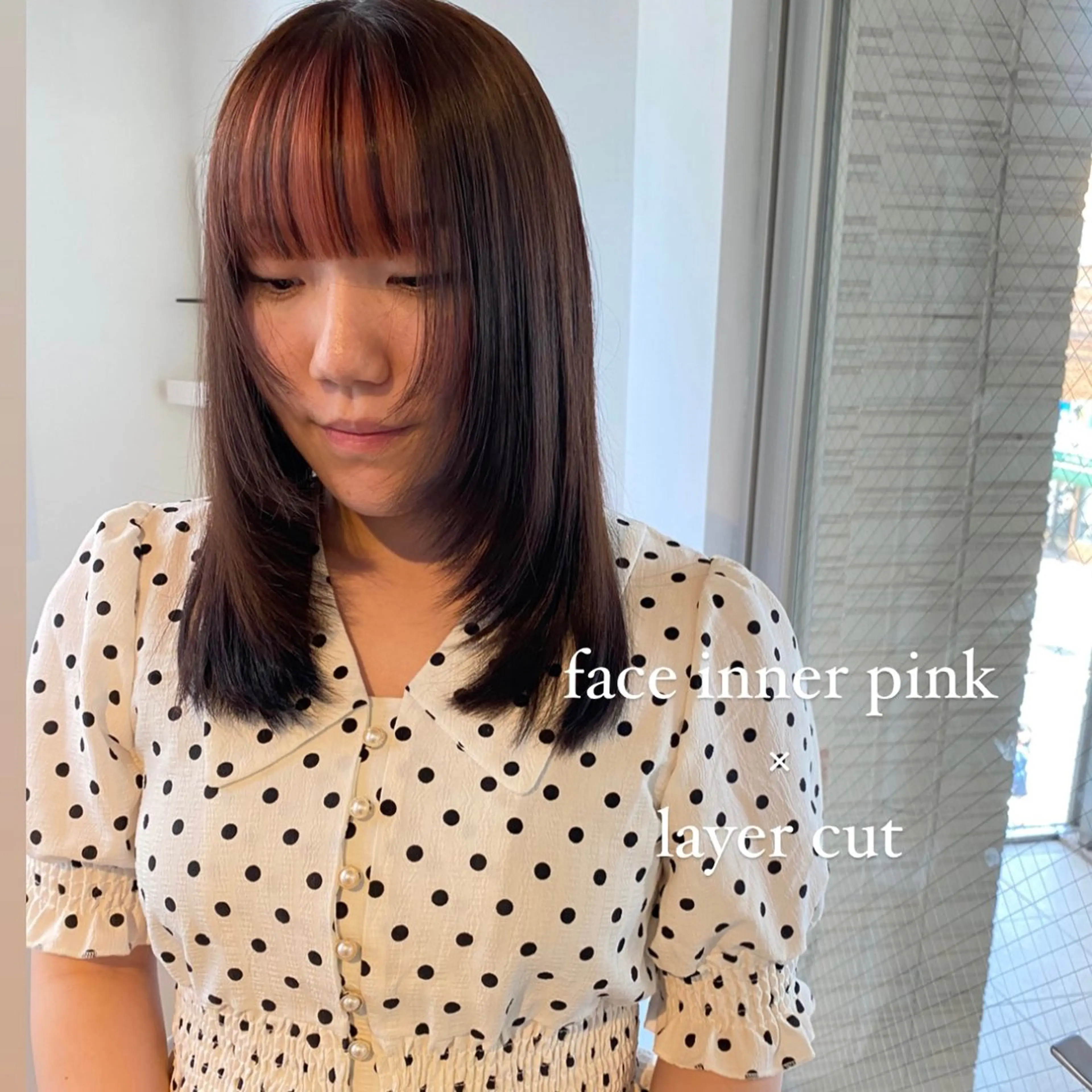 セミロング カラー インナーカラー レイヤーカット 【MARCIE】 miyabiのヘアスタイル