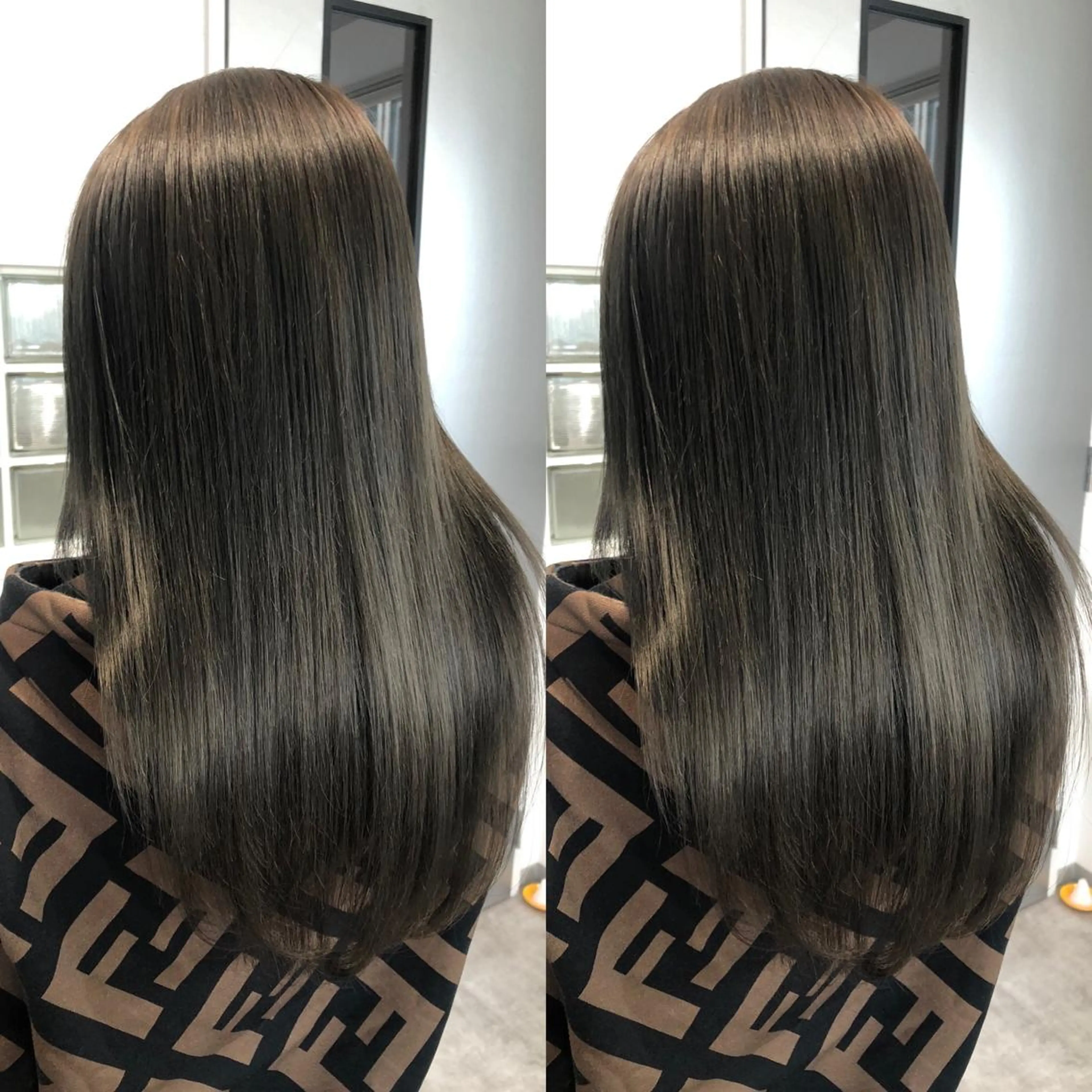 ミディアム カラー アッシュ 透明感カラー ダークアッシュ カット ヘアカラー トリートメント JILBLAN京都 ショート/ハイライトのヘアスタイル