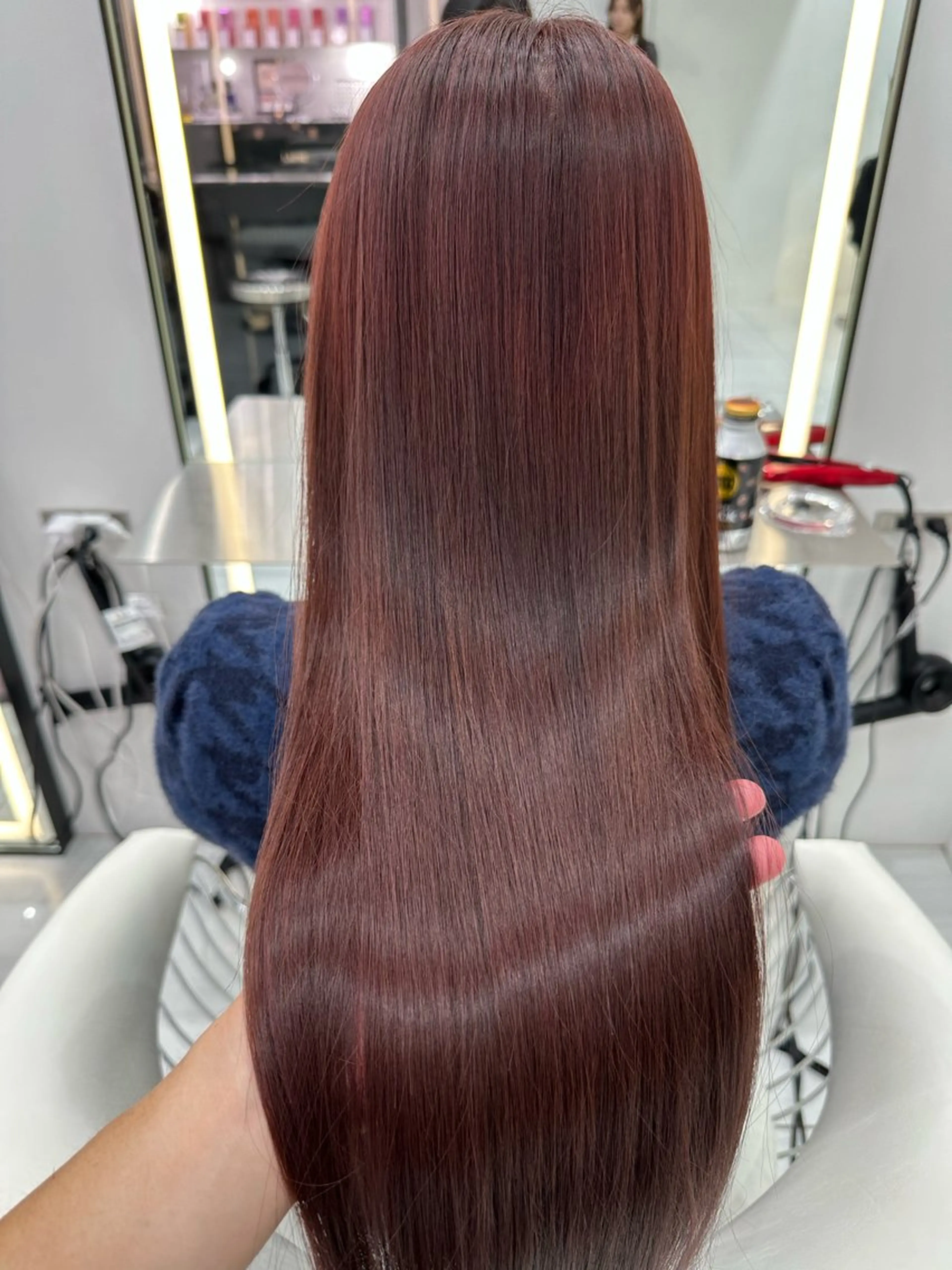 ロング ヘアカラー 新宿/韓国レイヤー/ 髪質改善/佐藤航のヘアスタイル