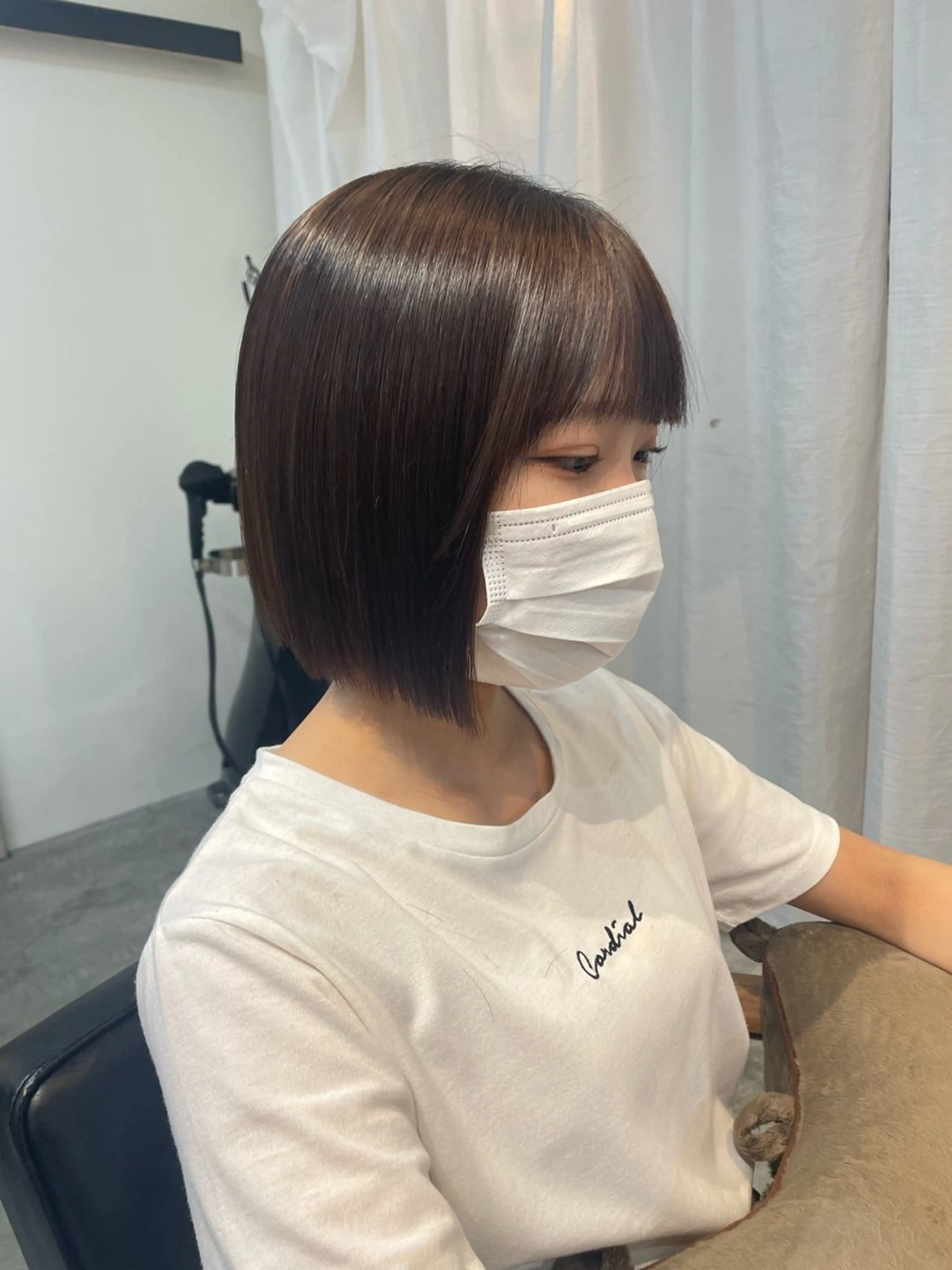 パーマ 髪質改善 ストレートパーマ 顔周りカット 🎀サヤカ🎀のヘアスタイル