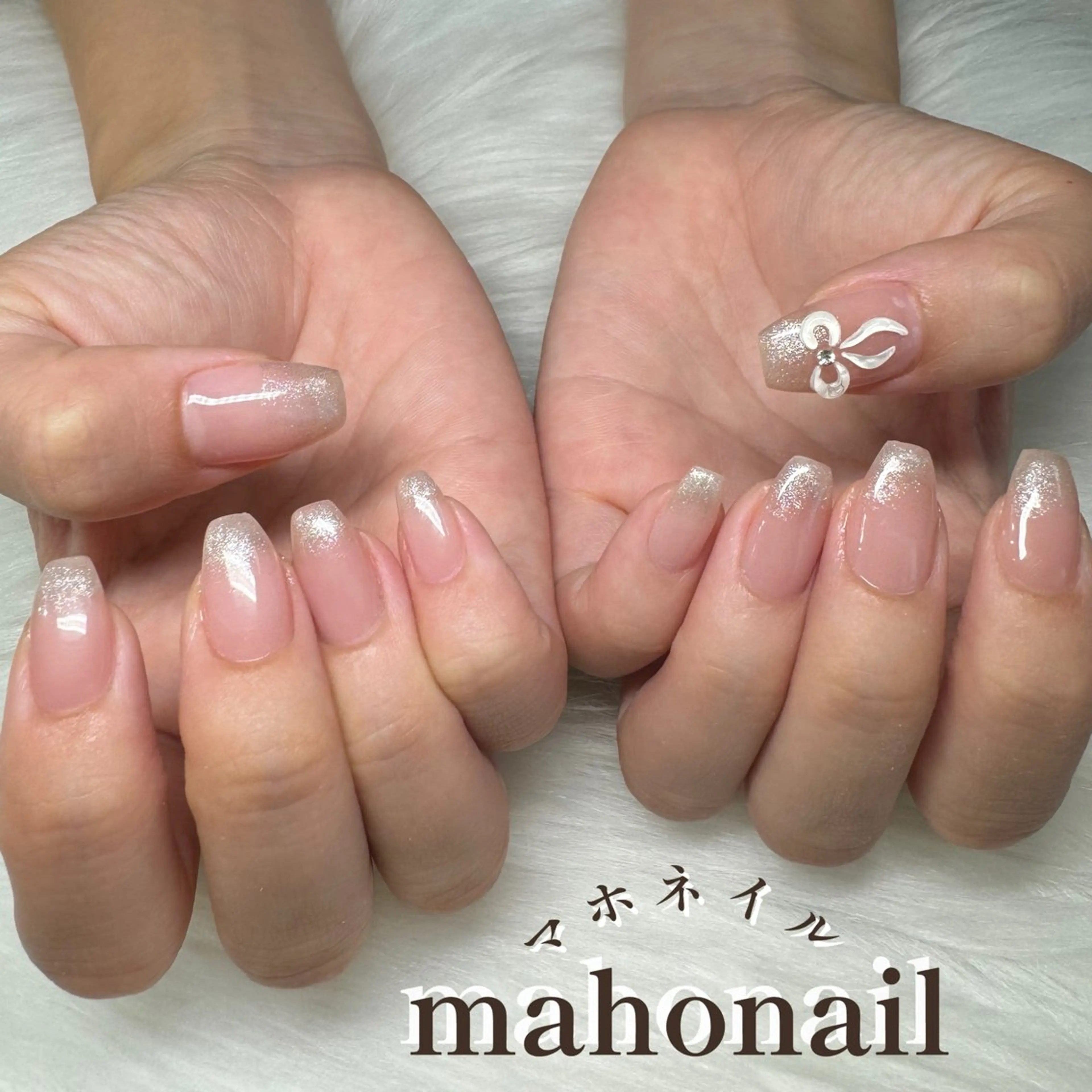 ネイル アートネイル ラメ(グリッター) ラメグラデーション ワンカラーネイル ぷっくりネイル maho nail マホネイルのネイルデザイン