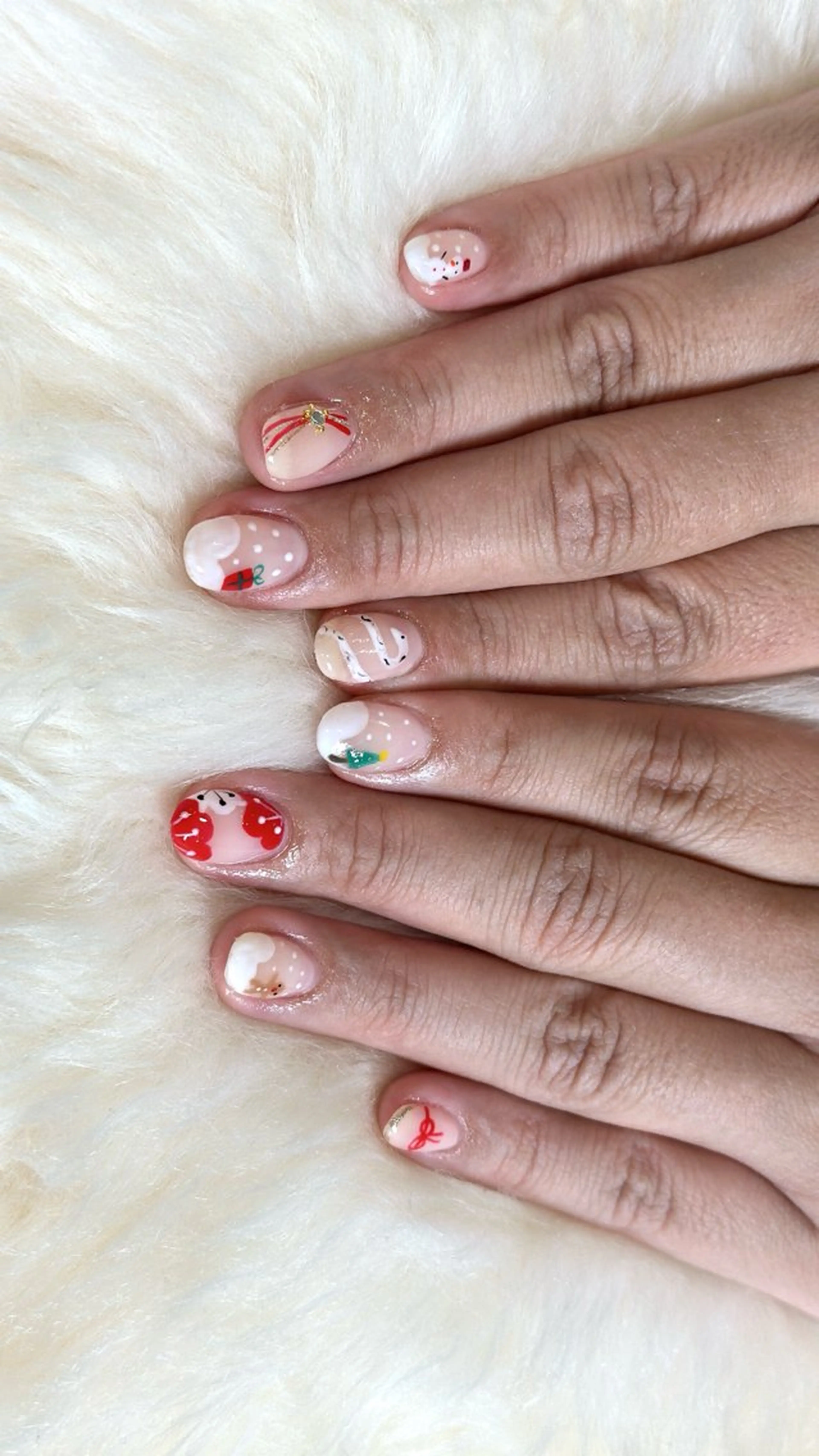 ネイル 冬ネイル クリスマス Queenie nailのネイルデザイン