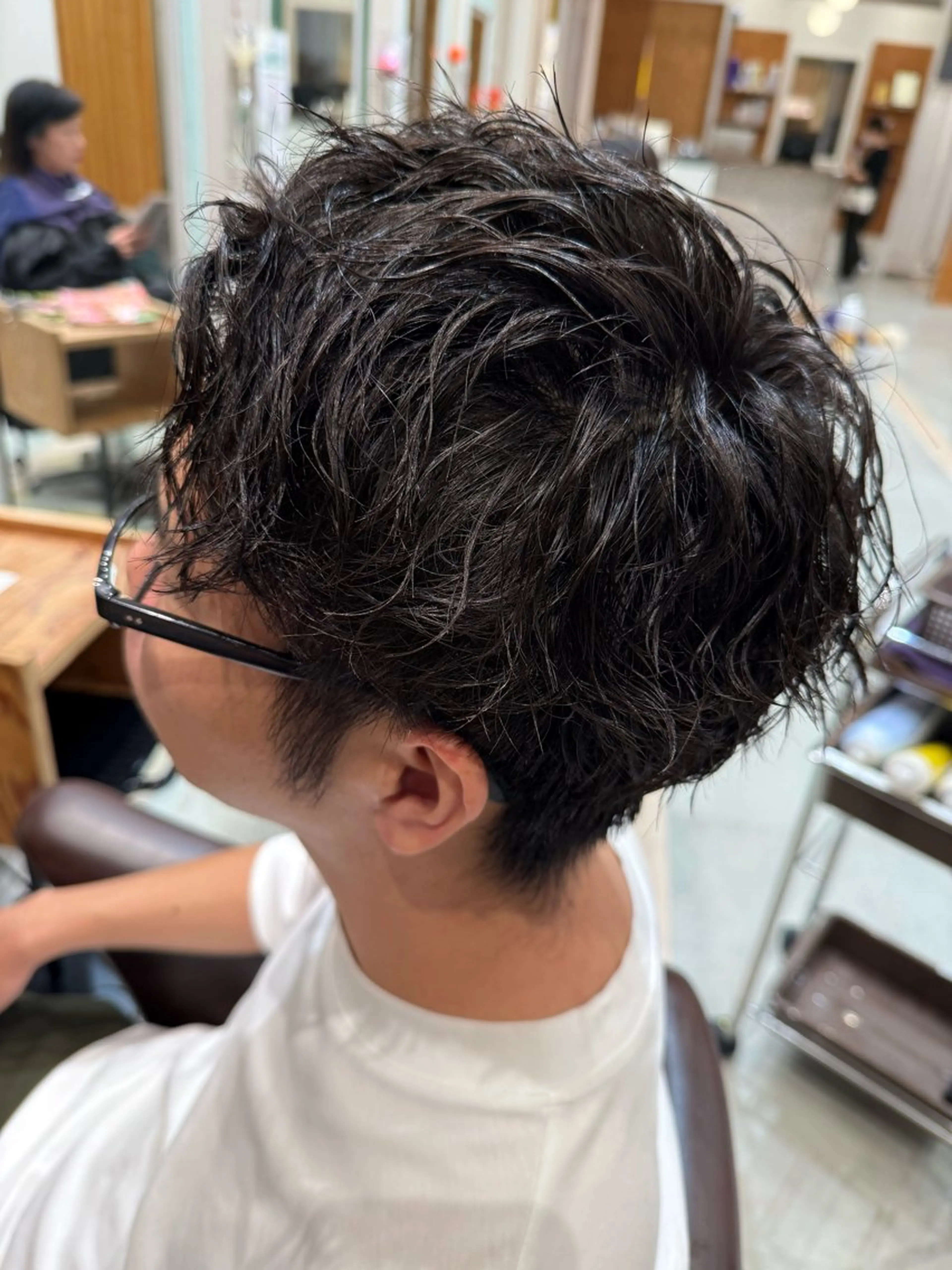 ショート パーマ ウォーレントリコミ ニューヨーク所属・メンズ特化 北爪 龍一のヘアスタイル