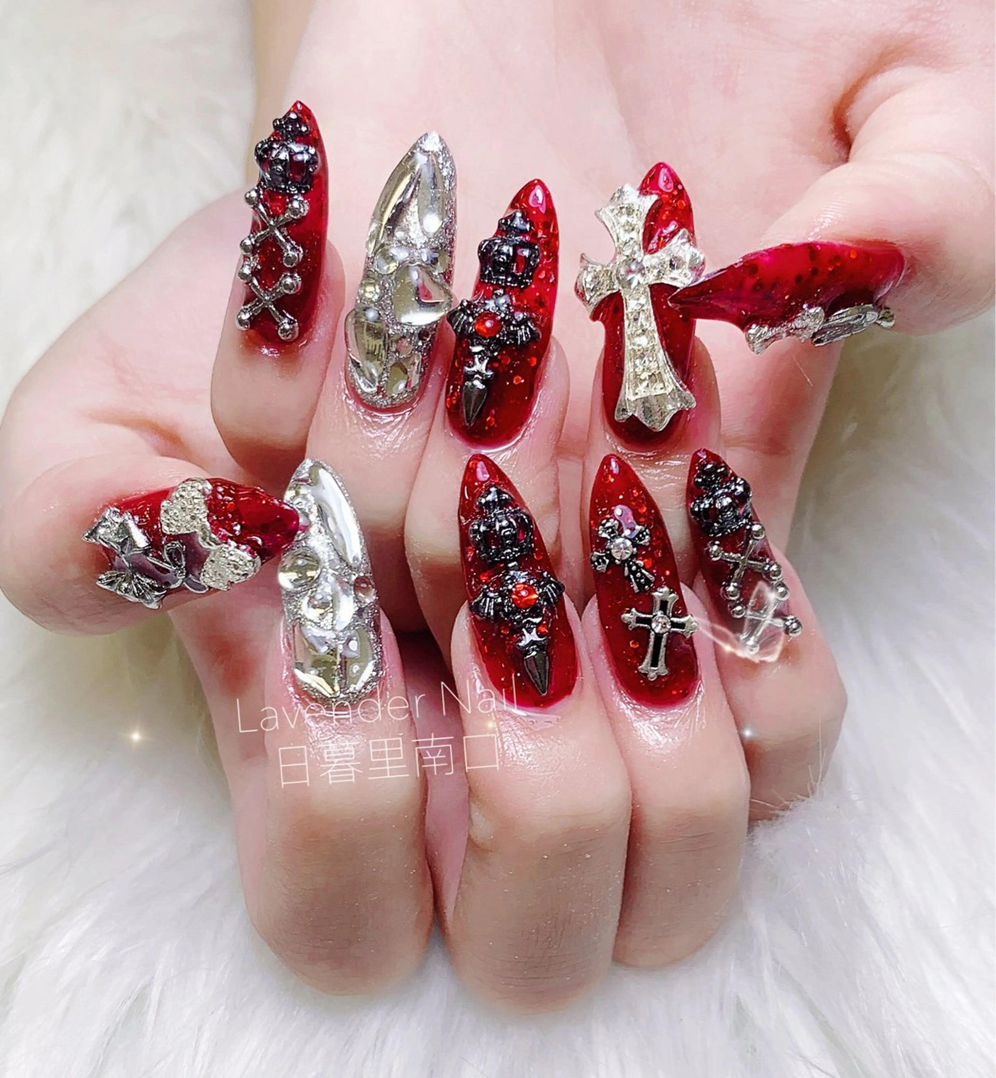 ネイル ハンドネイル フットネイル ラベンダー💖日暮里 ルル💖ネイルのネイルデザイン