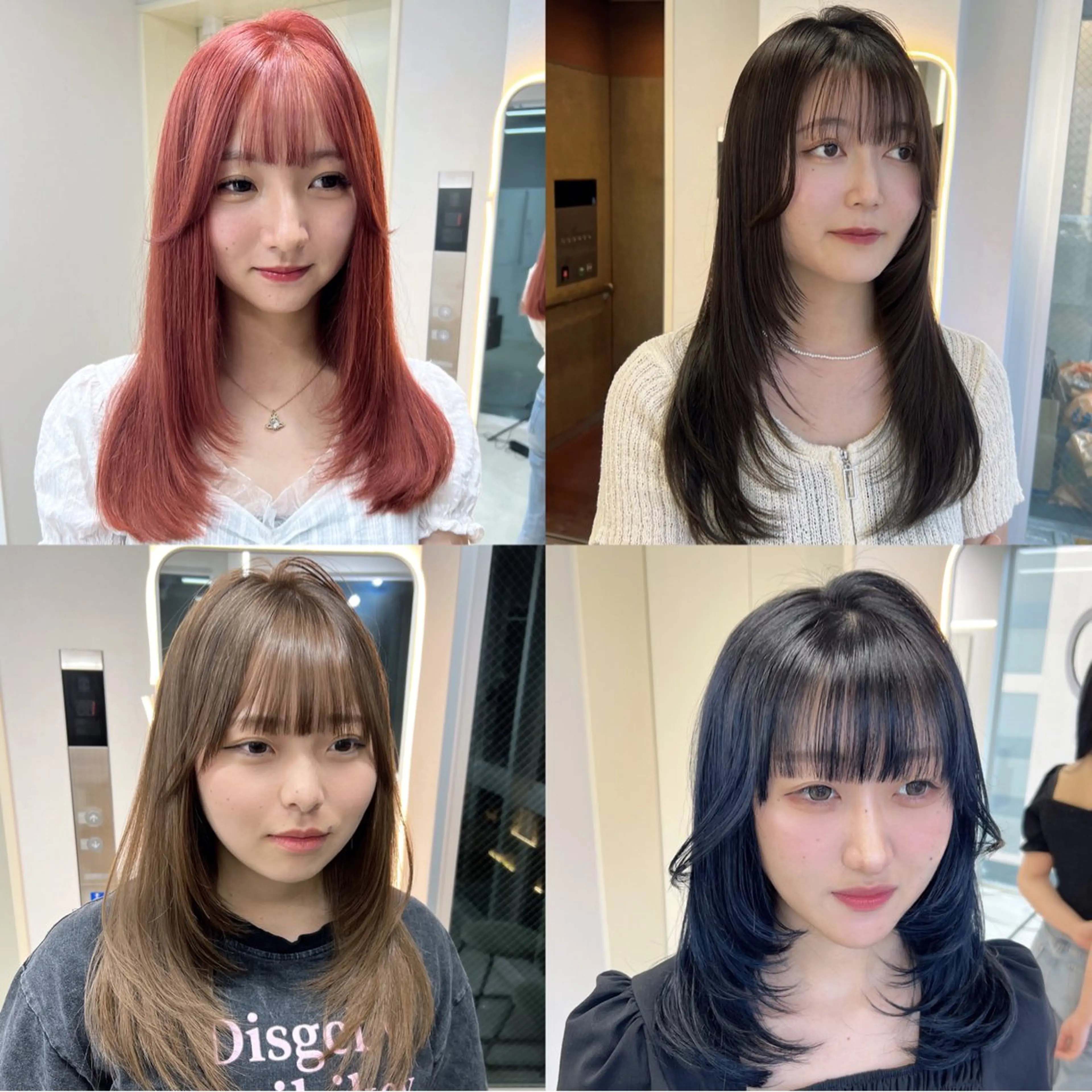 セミロング カット ヘアカラー トリートメント maya レイヤーカットのヘアスタイル