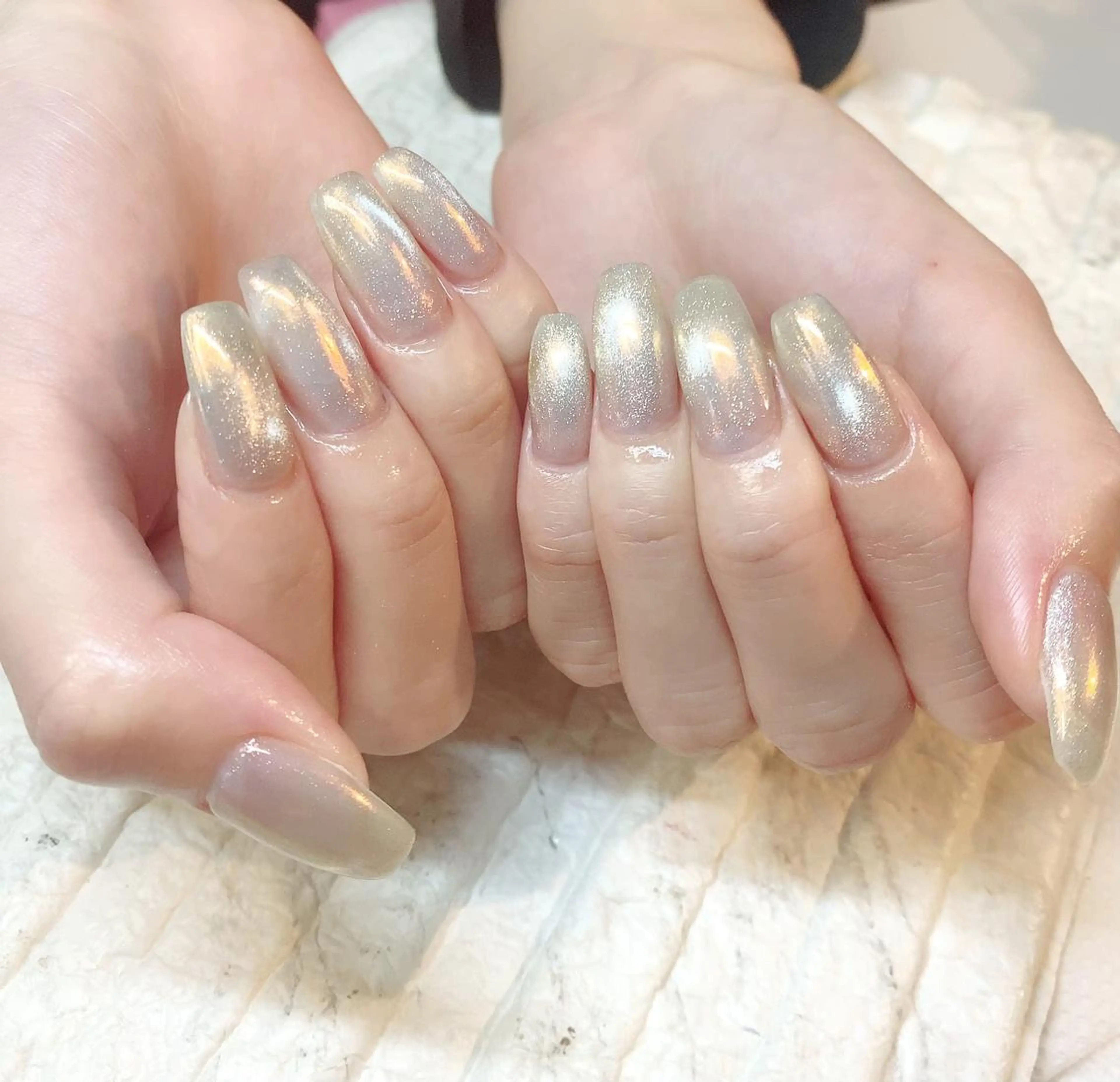 ネイル オーロラネイル マグネットネイル ハンドネイル yochi nailのネイルデザイン