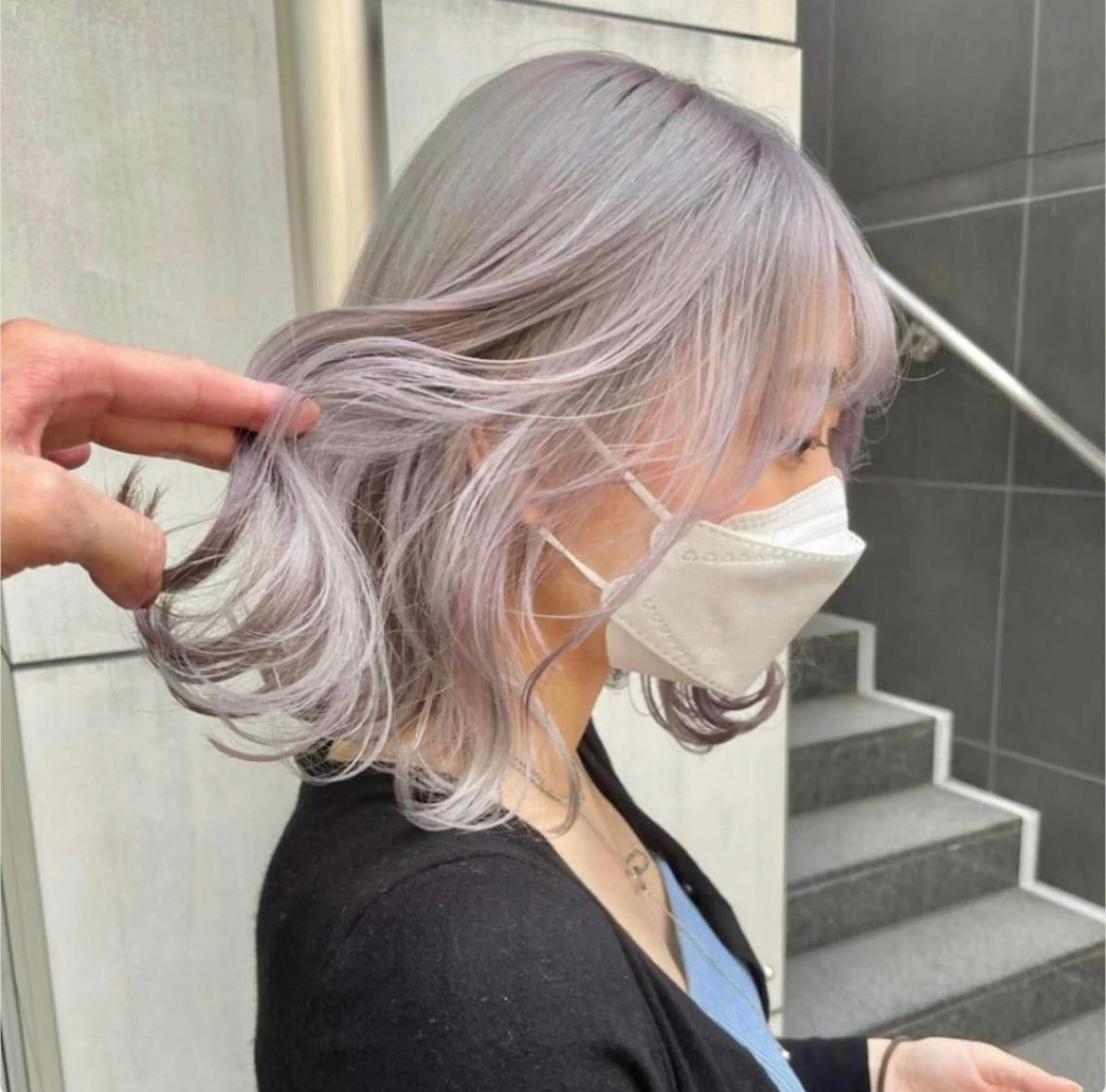 ミディアム カラー ヘアアレンジ カット ヘアカラー トリートメント ヘアセット 🌹TikTok４万 ﾌｫﾛﾜｰ🌹AKIのヘアスタイル