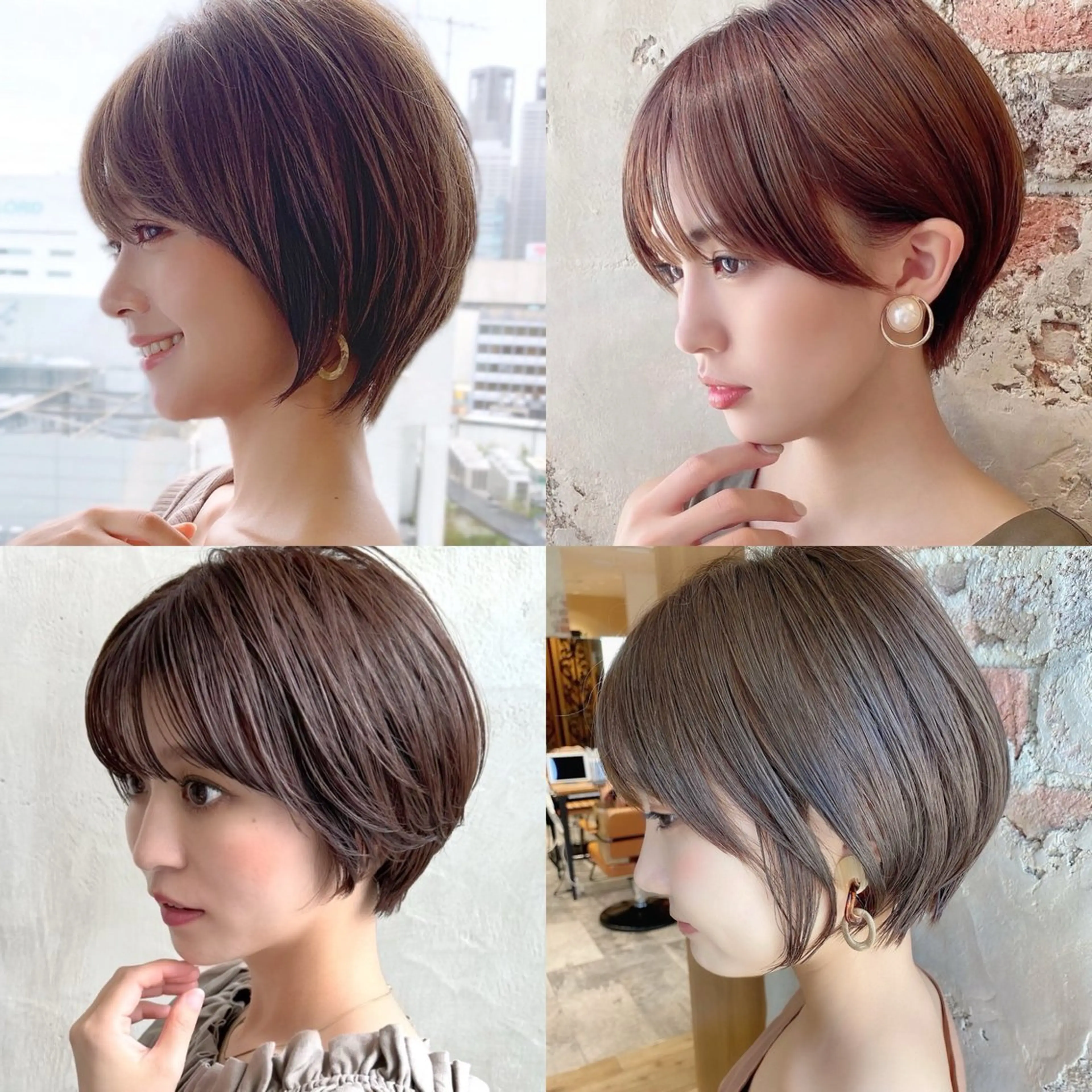 ショート カラー カット ヘアカラー トリートメント 💍新宿ショート 💍岩田莉奈のヘアスタイル