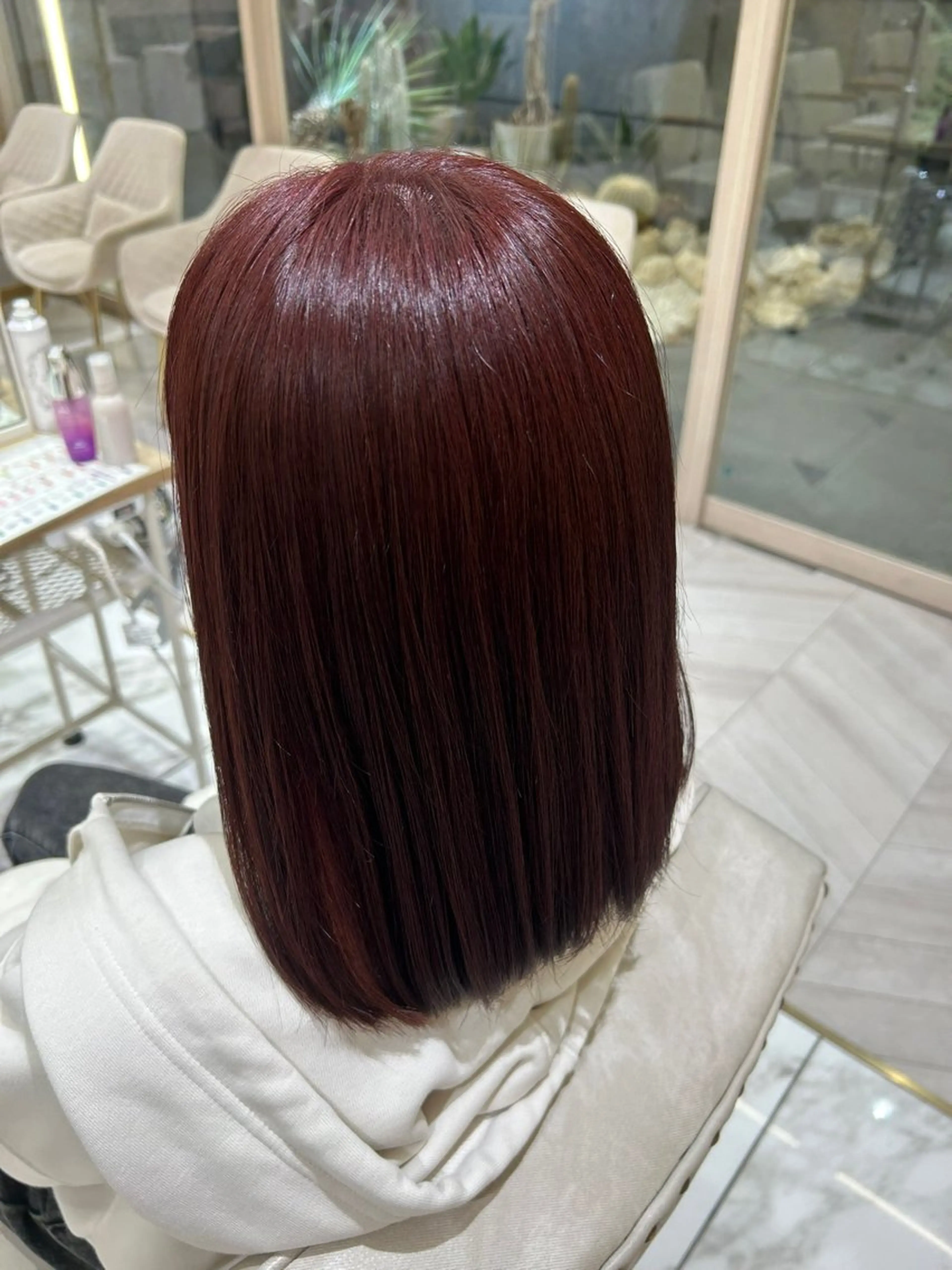 セミロング カラー カット 🦋sana🦋 🫧透明感カラー🫧のヘアスタイル